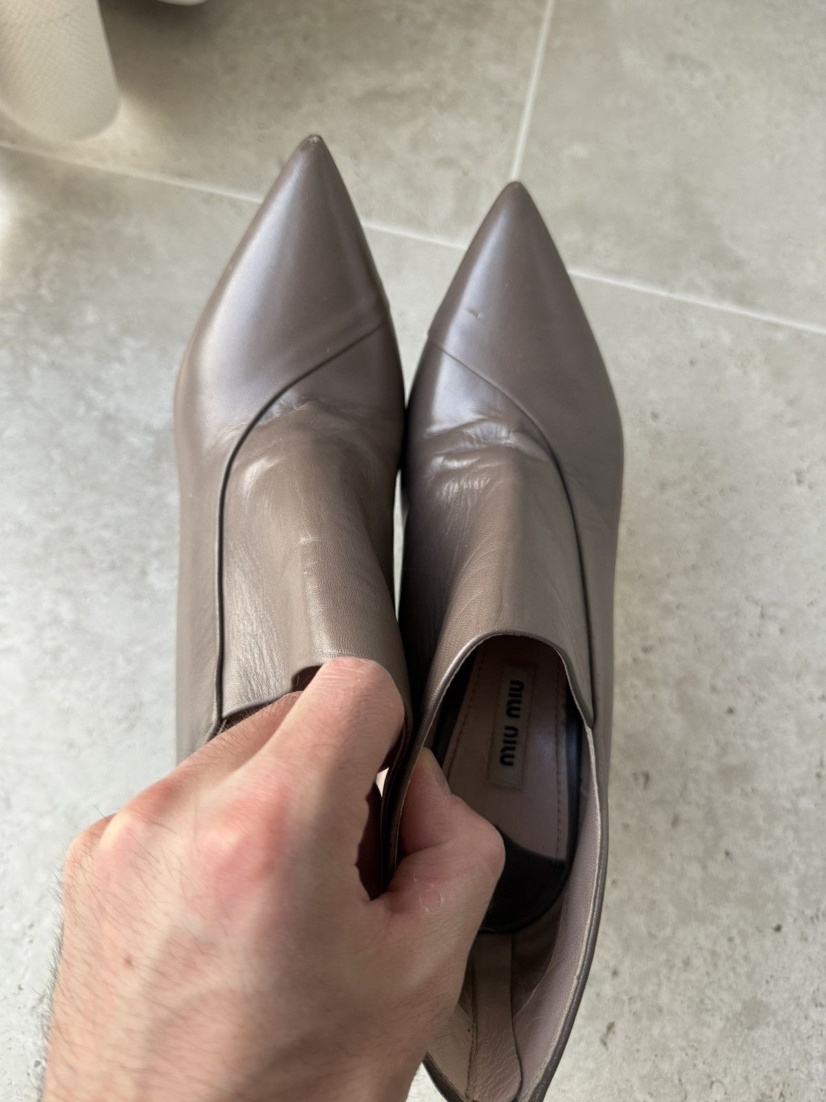 Miu Miu 00s Miu Miu Leather Heels Size US 9 / IT 39 - 15 Thumbnail