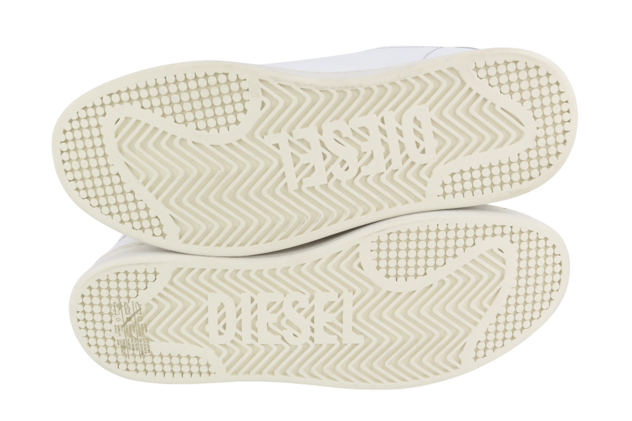 Diesel S-ATHENE LOW EU41 White Leather Lace Light Logo 40557 Size US 8.5 / EU 41-42 - 9 Thumbnail