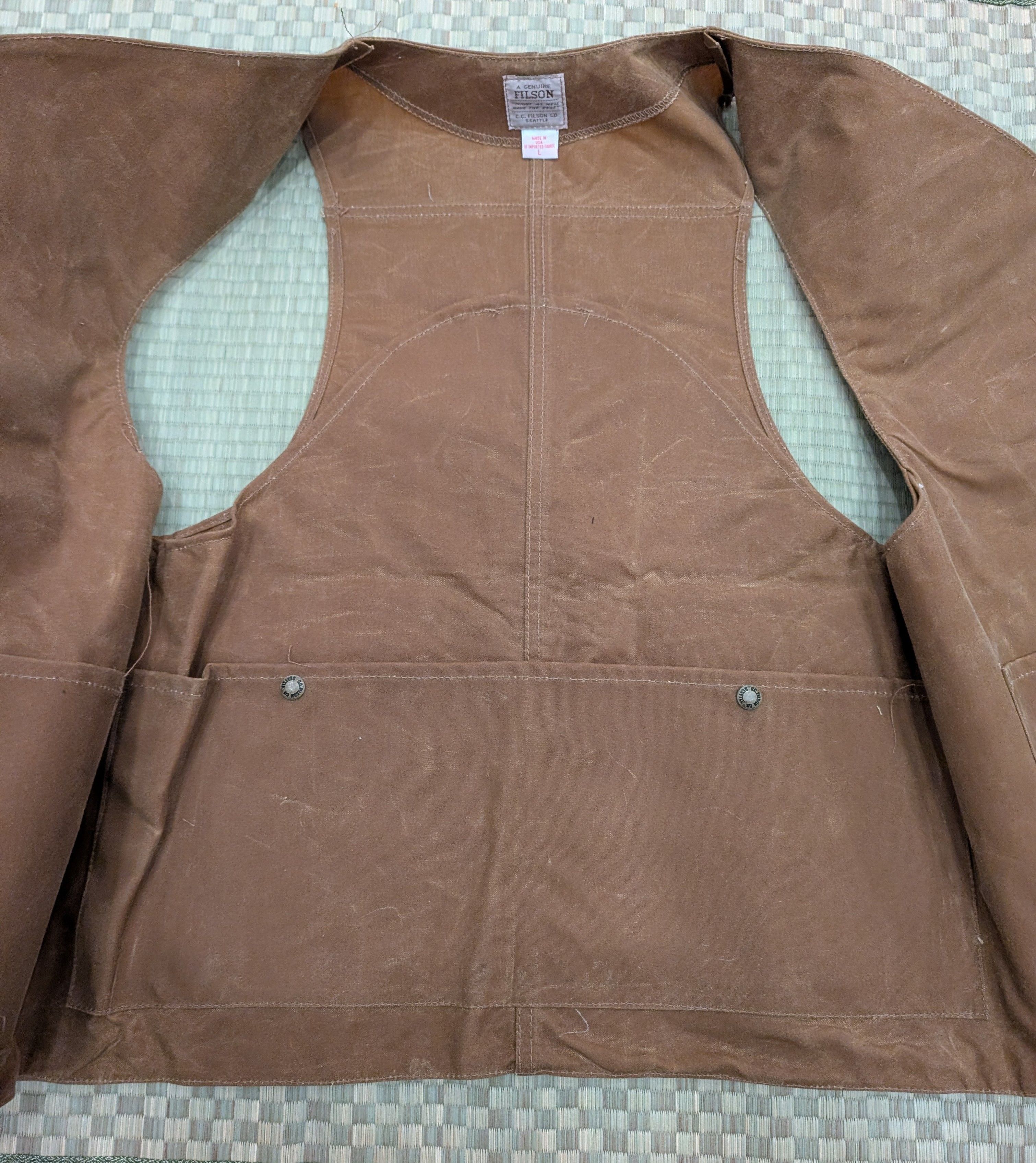 Filson RARE SAMPLE Filson 032 Waxed Half Moon Hunting Vest Size US L / EU 52-54 / 3 - 4 Thumbnail