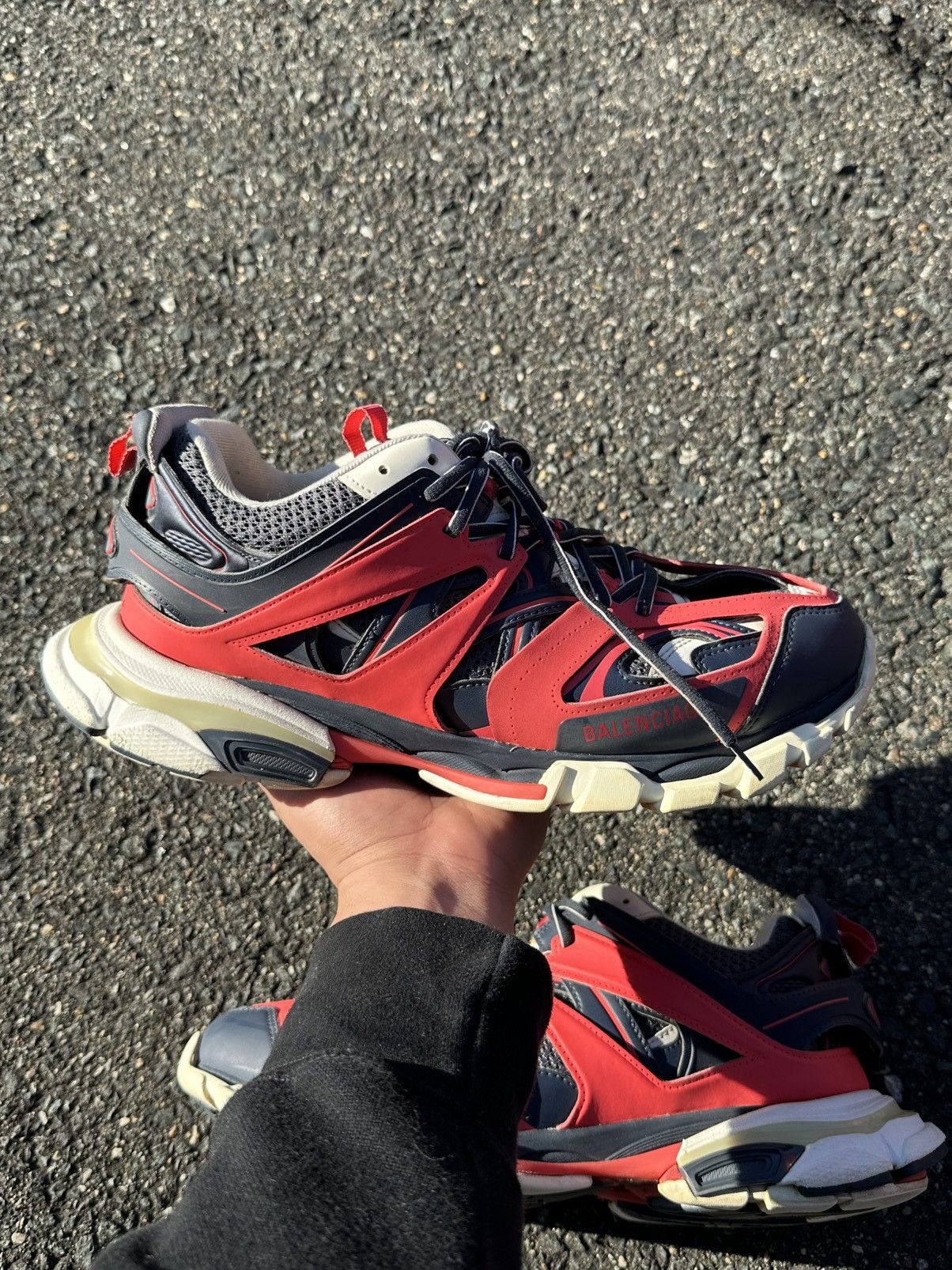 Balenciaga Balenciaga Track LED Red/White Size US 11 / EU 44 - 1 Thumbnail