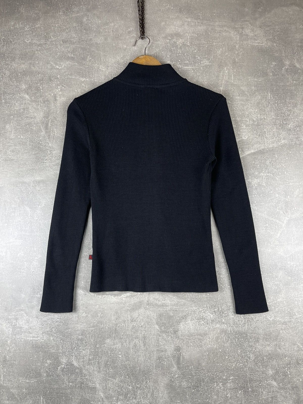 Dolce & Gabbana Dolce Gabbana D&G 90s Ribbed Zip Cardigan Sweater Black Size M / US 6-8 / IT 42-44 - 7 Thumbnail