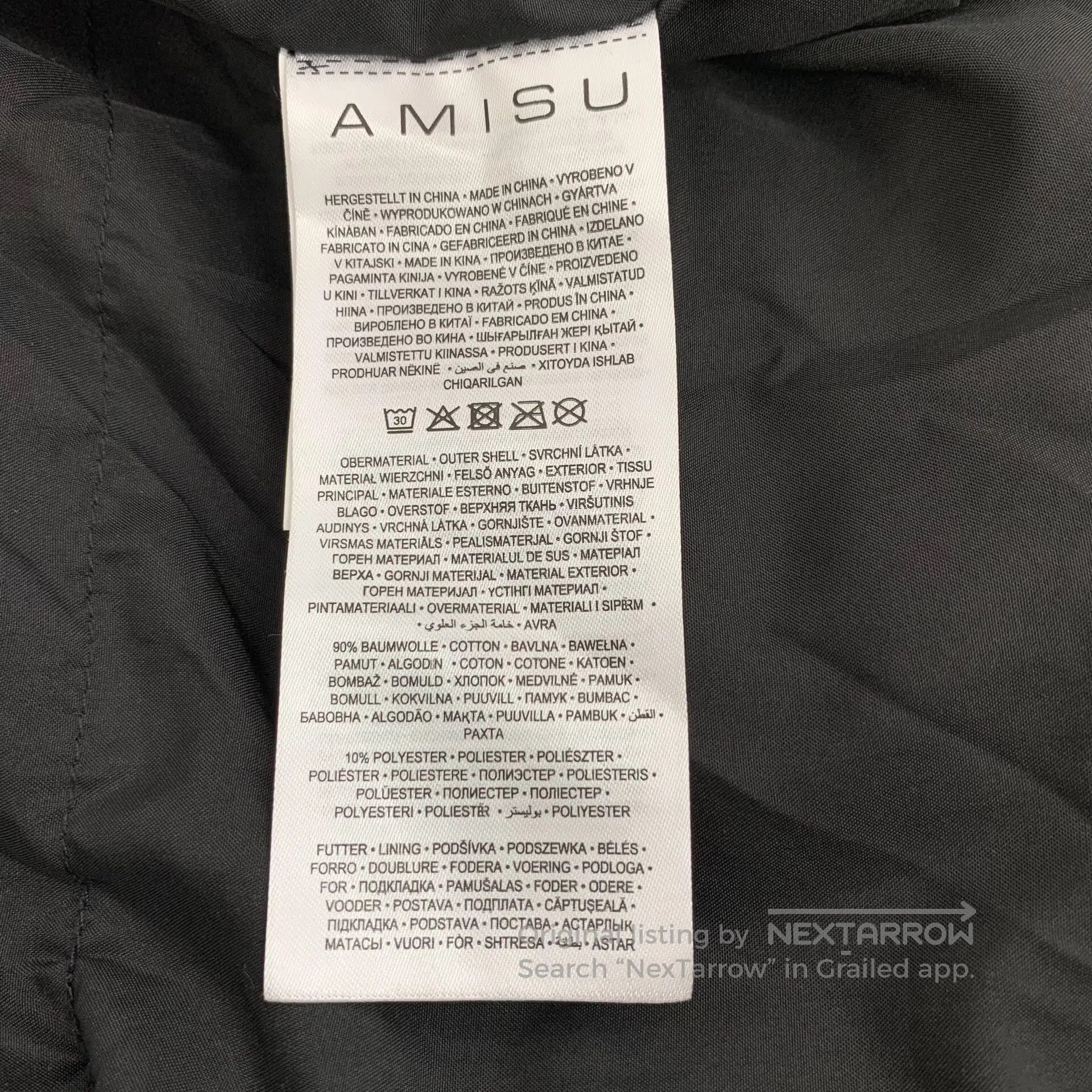 Other Amisu Garment Gray cotton water-washed collar zip-through Size XS / US 0-2 / IT 36-38 - 7 Thumbnail
