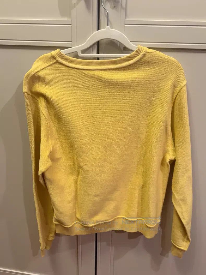 Loewe Loewe Yellow embroidered logo sweatshirt Size XS / US 0-2 / IT 36-38 - 4 Thumbnail