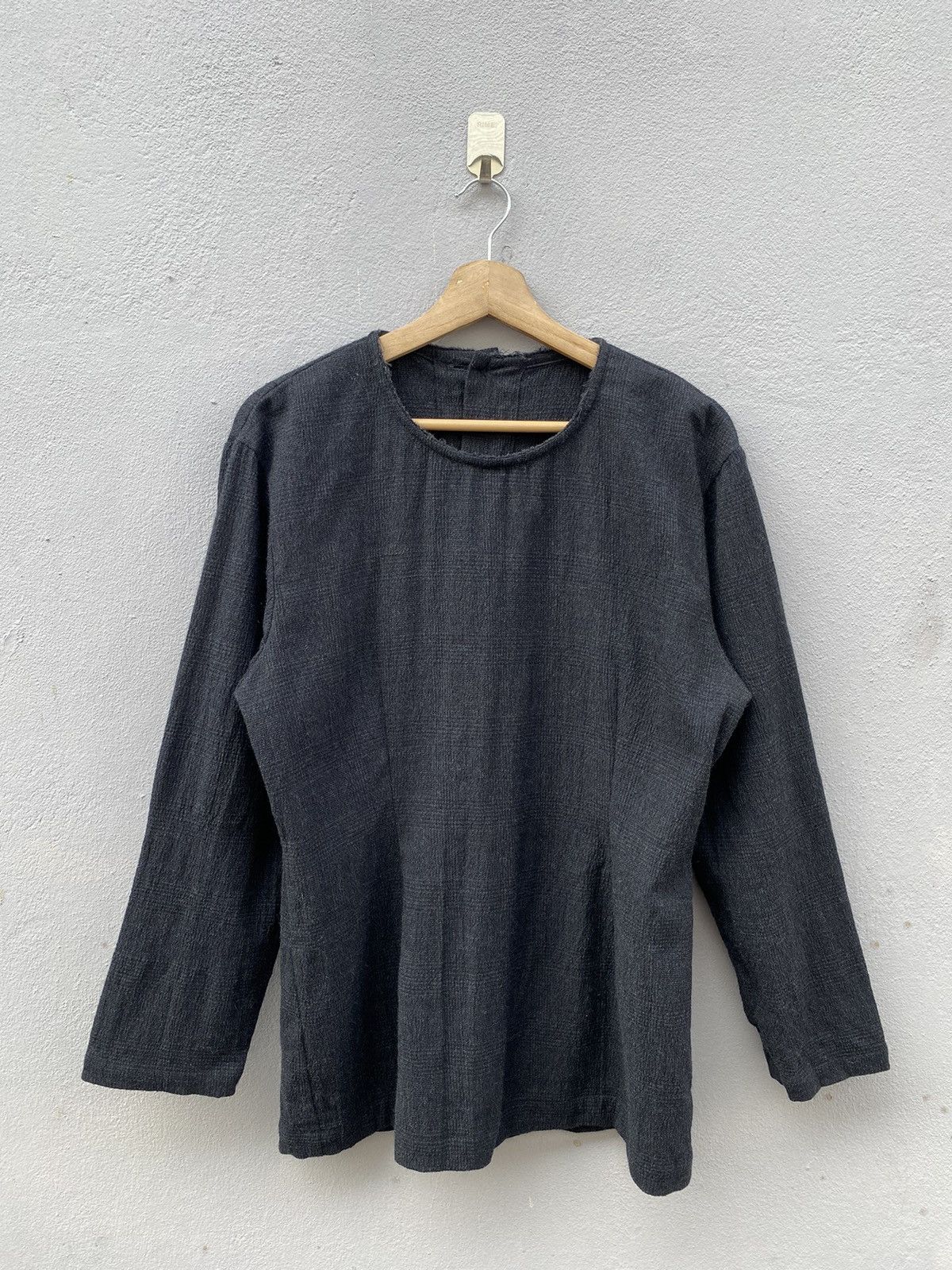 Comme des Garcons × Rei Kawakubo × Vintage 🔥RARE🔥1980s Comme des Garçons Glen Check Back Button Dress Size M / US 6-8 / IT 42-44 - 2 Thumbnail