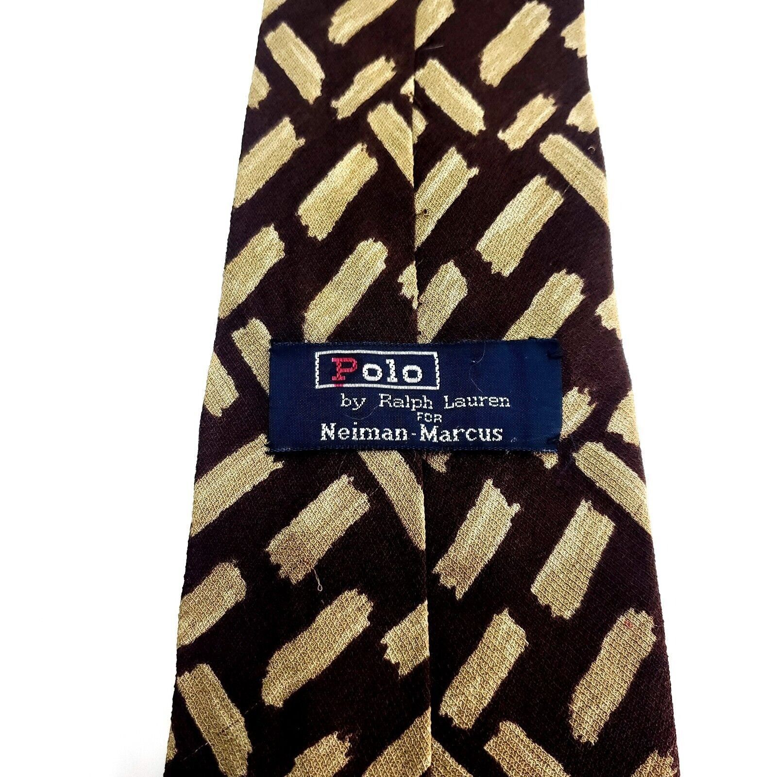 Polo Ralph Lauren Polo Ralph Lauren Neiman Marcus Textured Silk Tie Brown Shor Size ONE SIZE - 3 Thumbnail