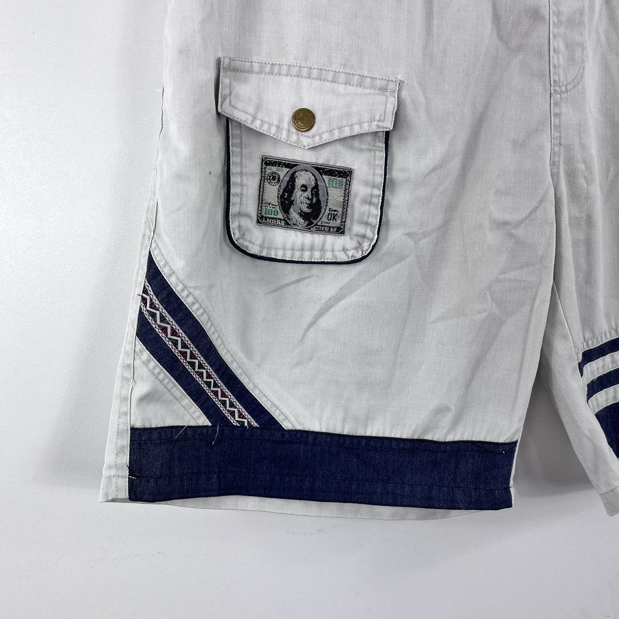 Vintage Vintage Custom Cargo Shorts Embroidery Logo Nike x Dollars Size US 36 / EU 52 - 4 Thumbnail