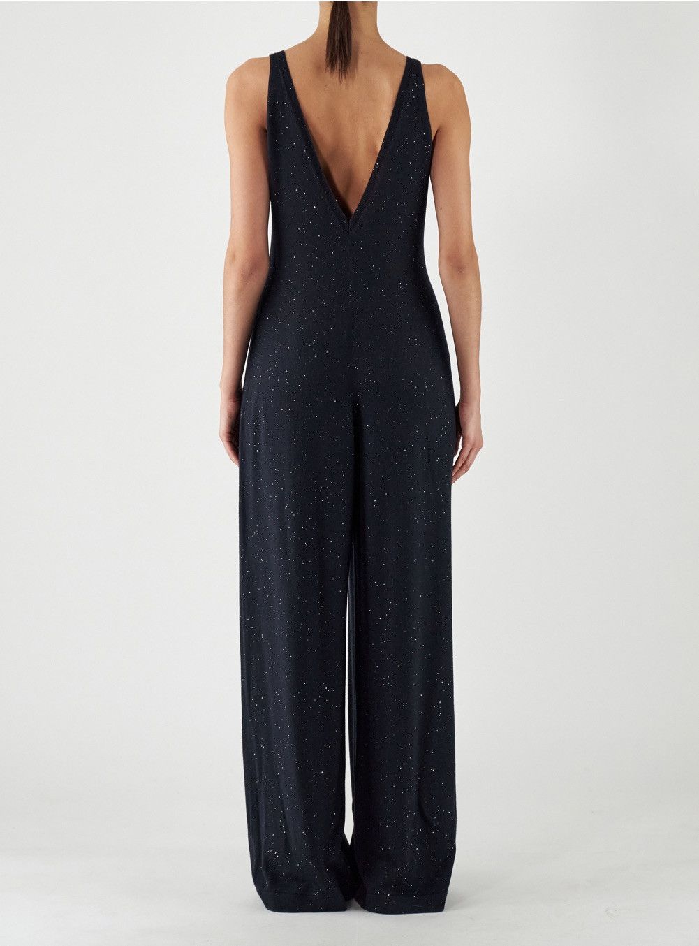 Loro Piana o1srvl11e1124 Stella Alpina Knitted Jumpsuit in Navy Blue Size 30" / US 8 / IT 44 - 4 Thumbnail