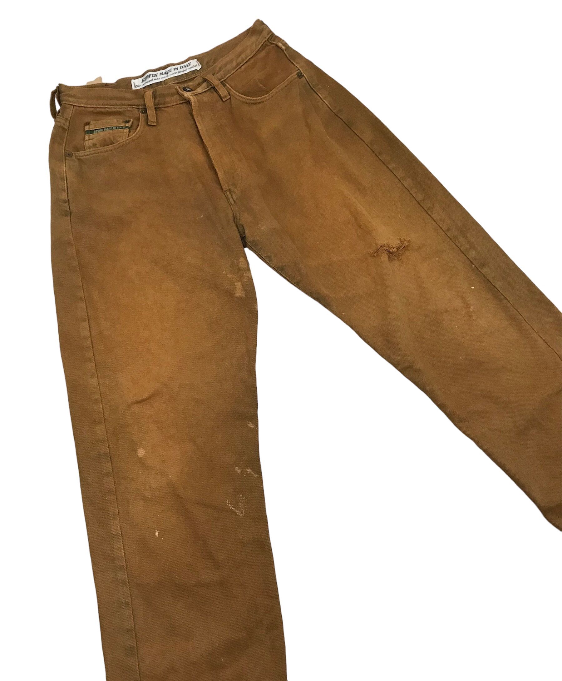 Edwin Edwin Dark Brown Denim Pants Size US 29 - 4 Thumbnail
