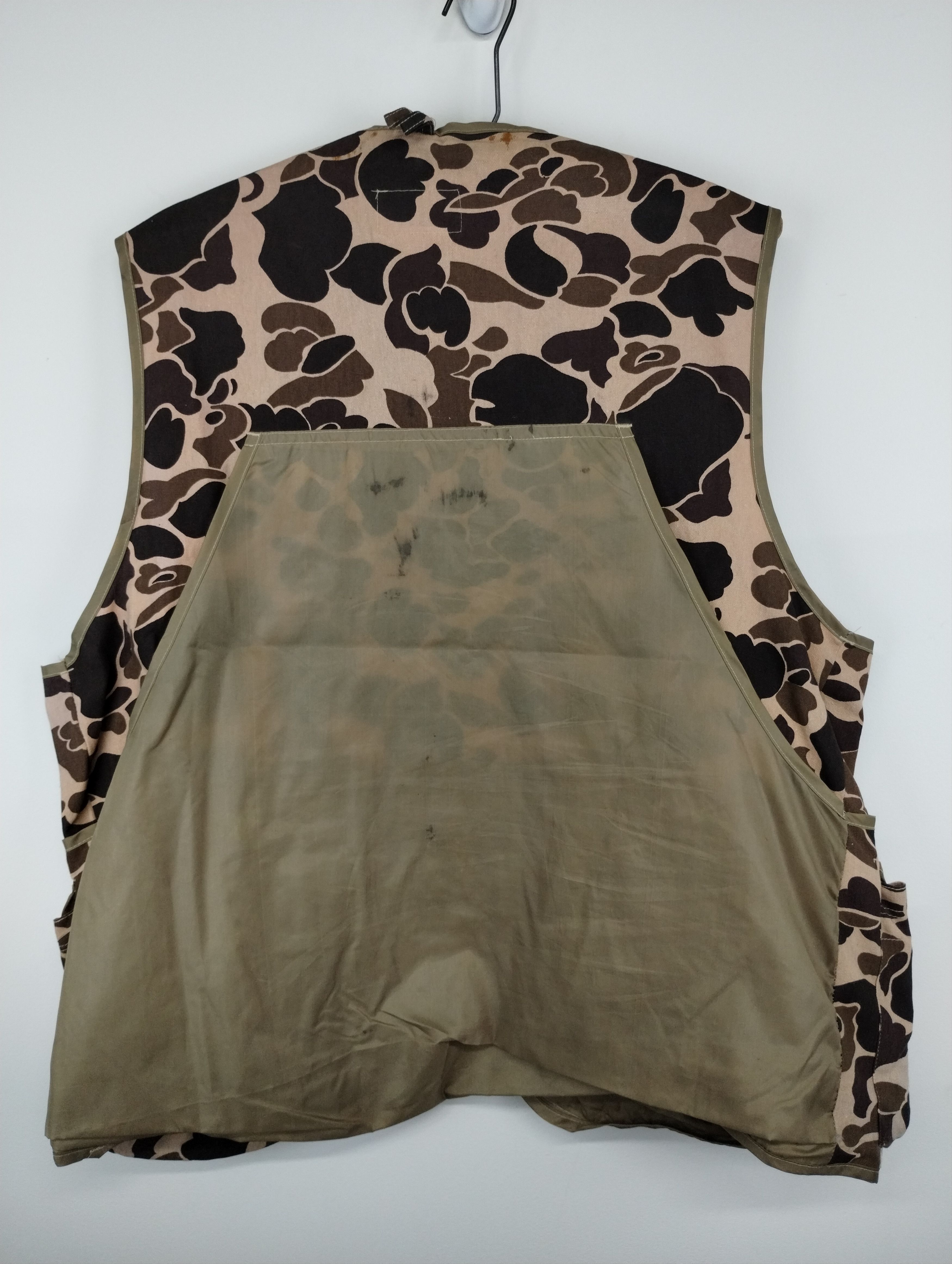 Vintage Vintage Brown Camo Hunting Vest Size US XL / EU 56 / 4 - 4 Thumbnail