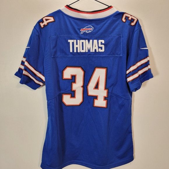 Nike NFL On Field Bills Thomas Blue football Jersey - L Size L / US 10 / IT 46 - 2 Thumbnail