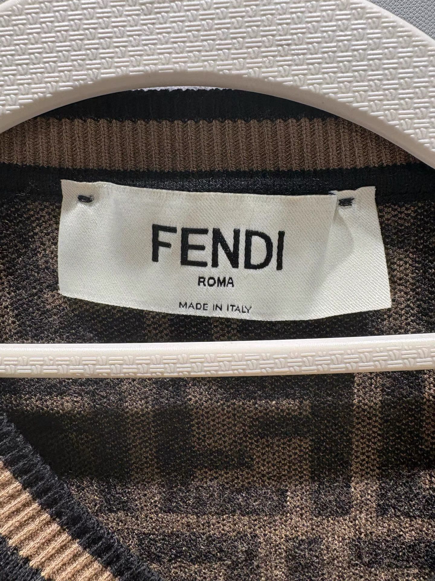 Fendi Fendi Classic All-over Monogram Knit Long Sleeve Top K36 Size XS / US 0-2 / IT 36-38 - 3 Thumbnail