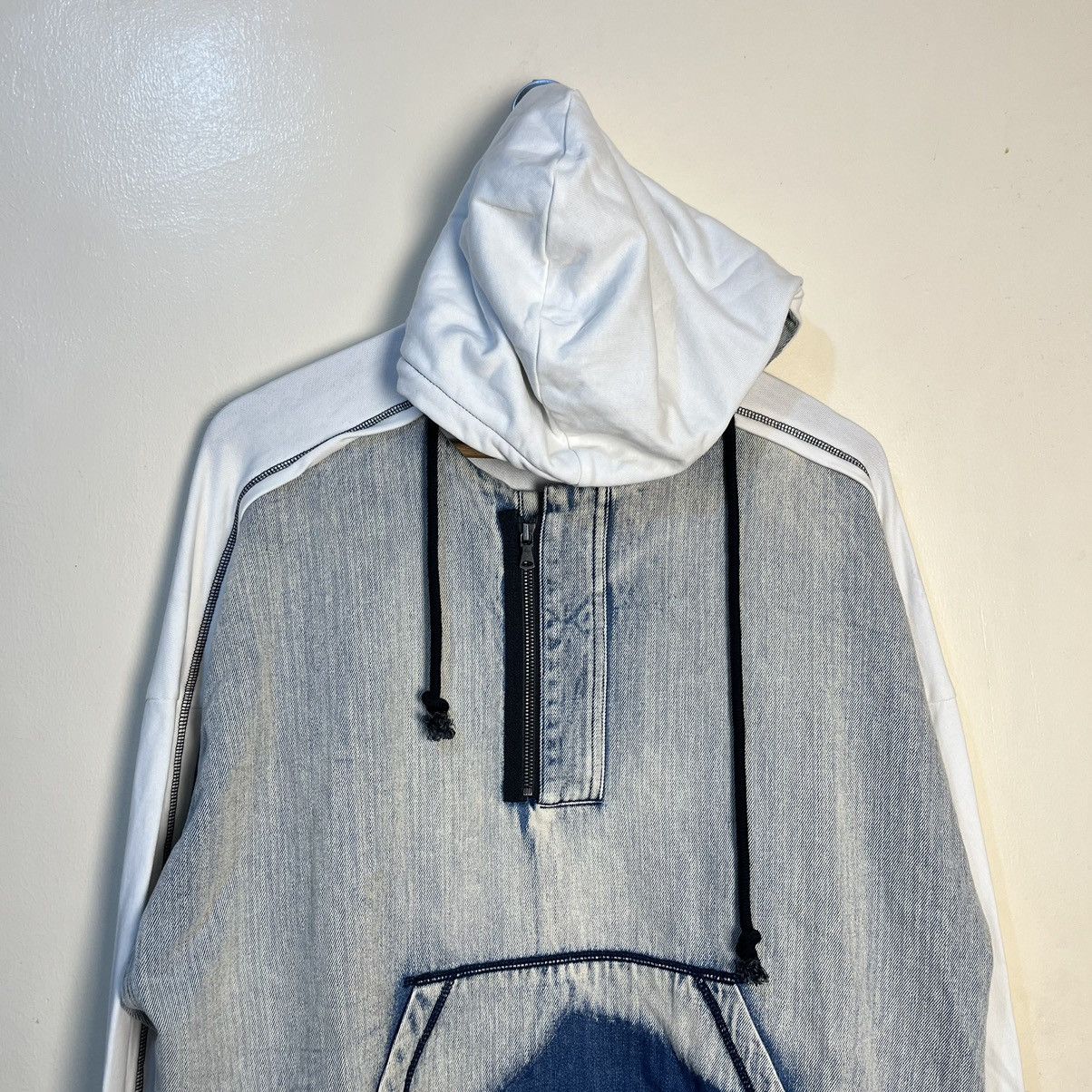 Other Indice Studio SS19 Deconstructed Washed Blue & Ivry Half Zip Size US M / EU 48-50 / 2 - 2 Thumbnail