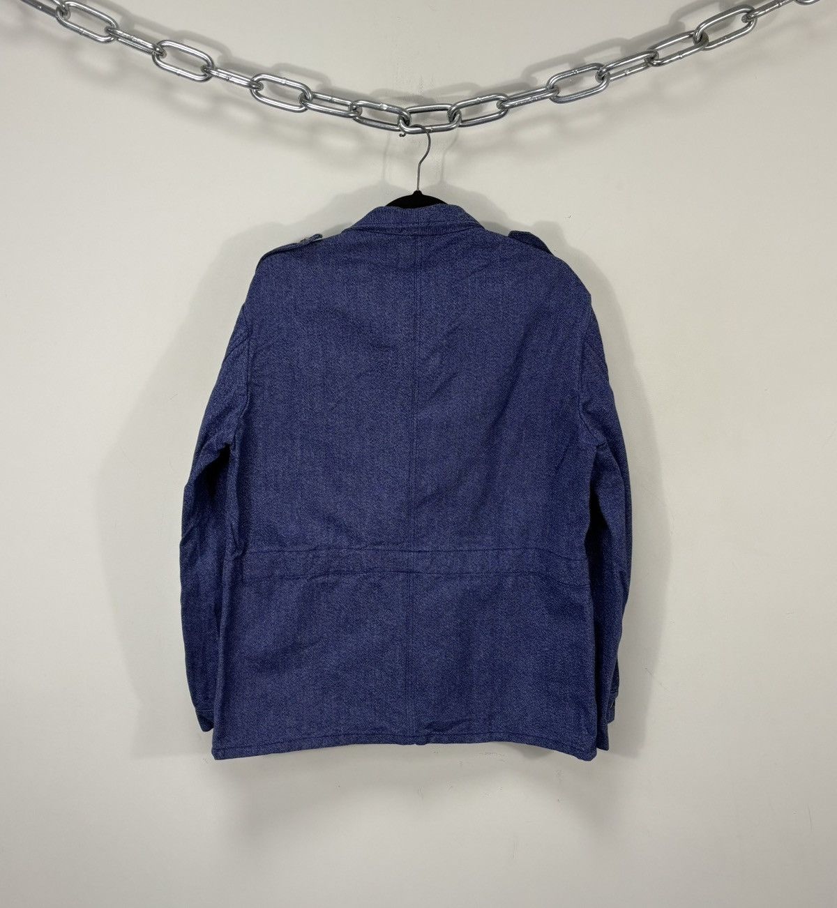 Other Vintage 1970s French Workwear Utility Jacket Blue Chore Coat Size US L / EU 52-54 / 3 - 3 Thumbnail