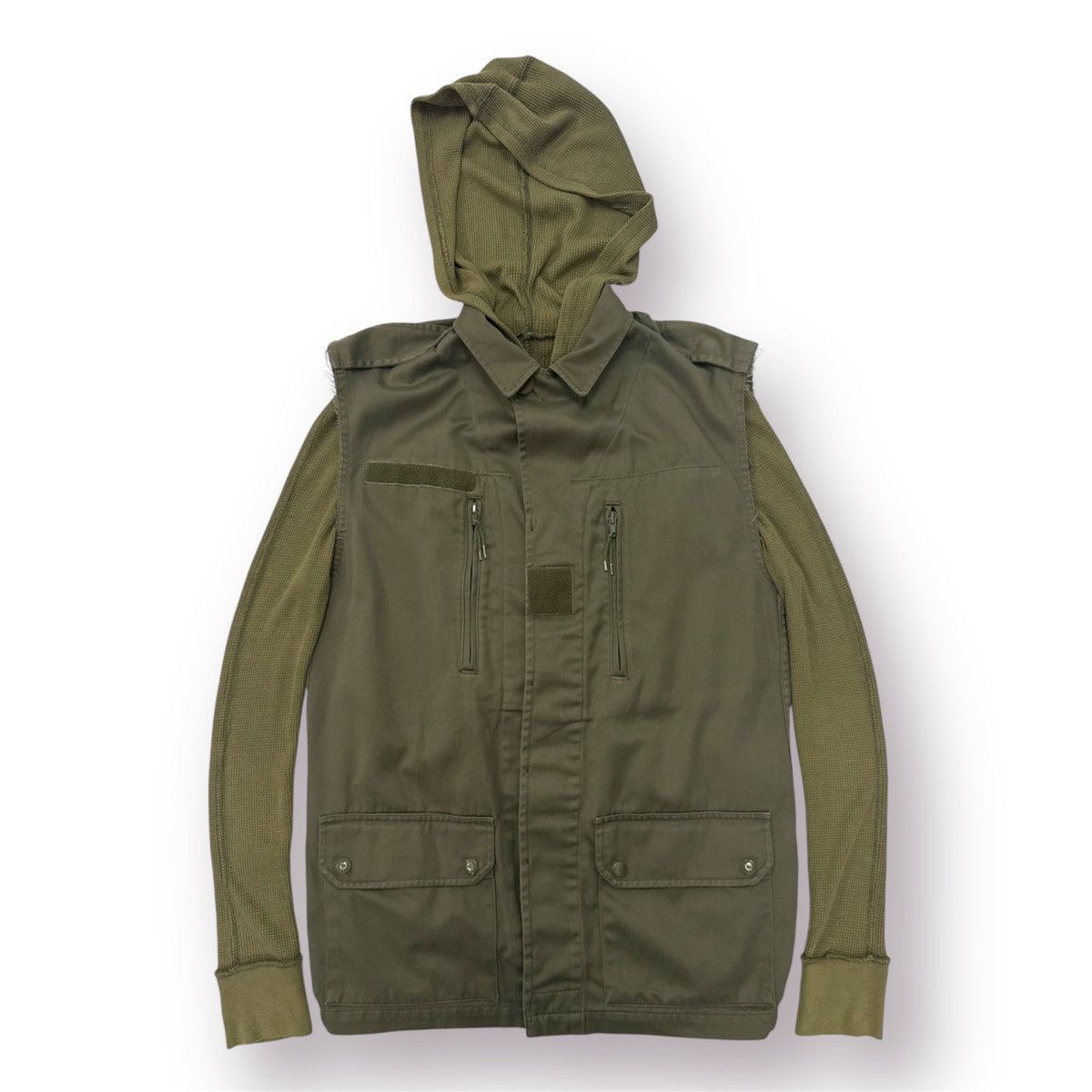 FrenchTrotters 🔥 80s Francais Army R&R Surplus Custom Sweat Hoodie Jacket Size US S / EU 44-46 / 1 - 1 Thumbnail