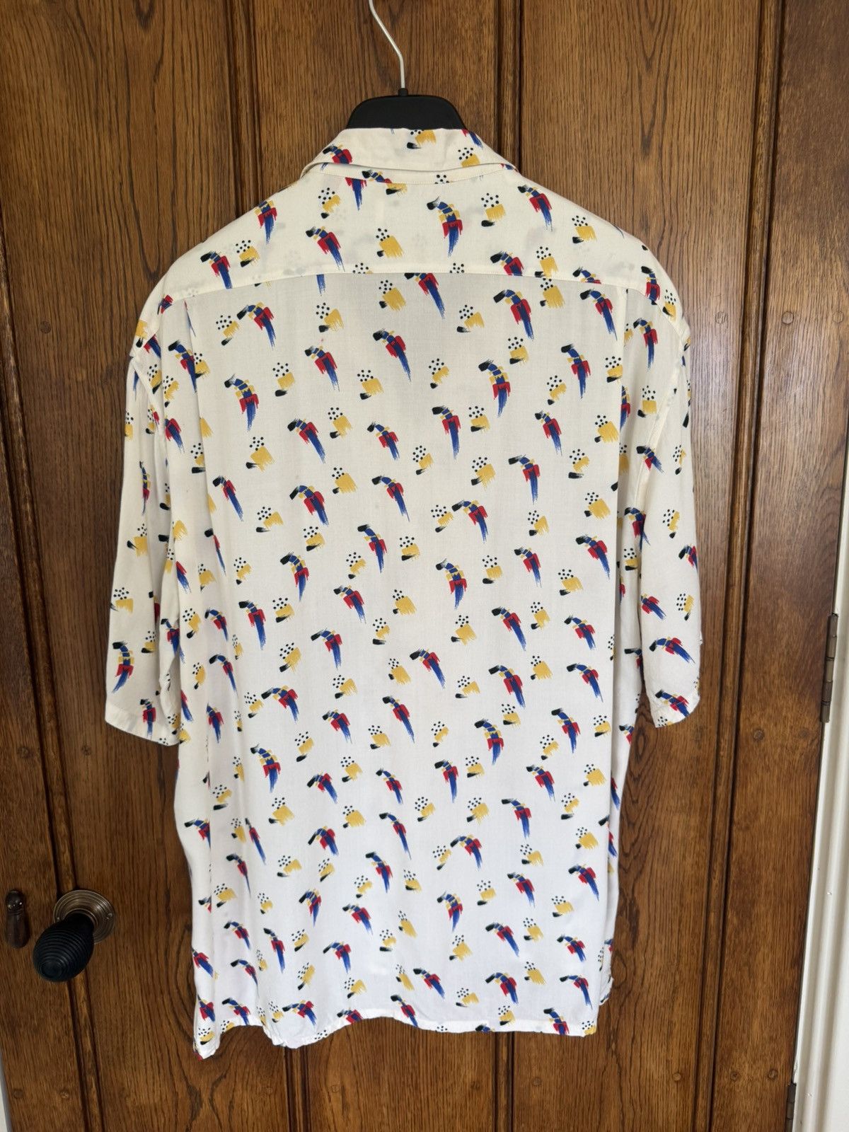 Saint Laurent Paris SS22 Saint Laurent parrot Hawaiian shirt bowling 41 grail Size US L / EU 52-54 / 3 - 15 Thumbnail