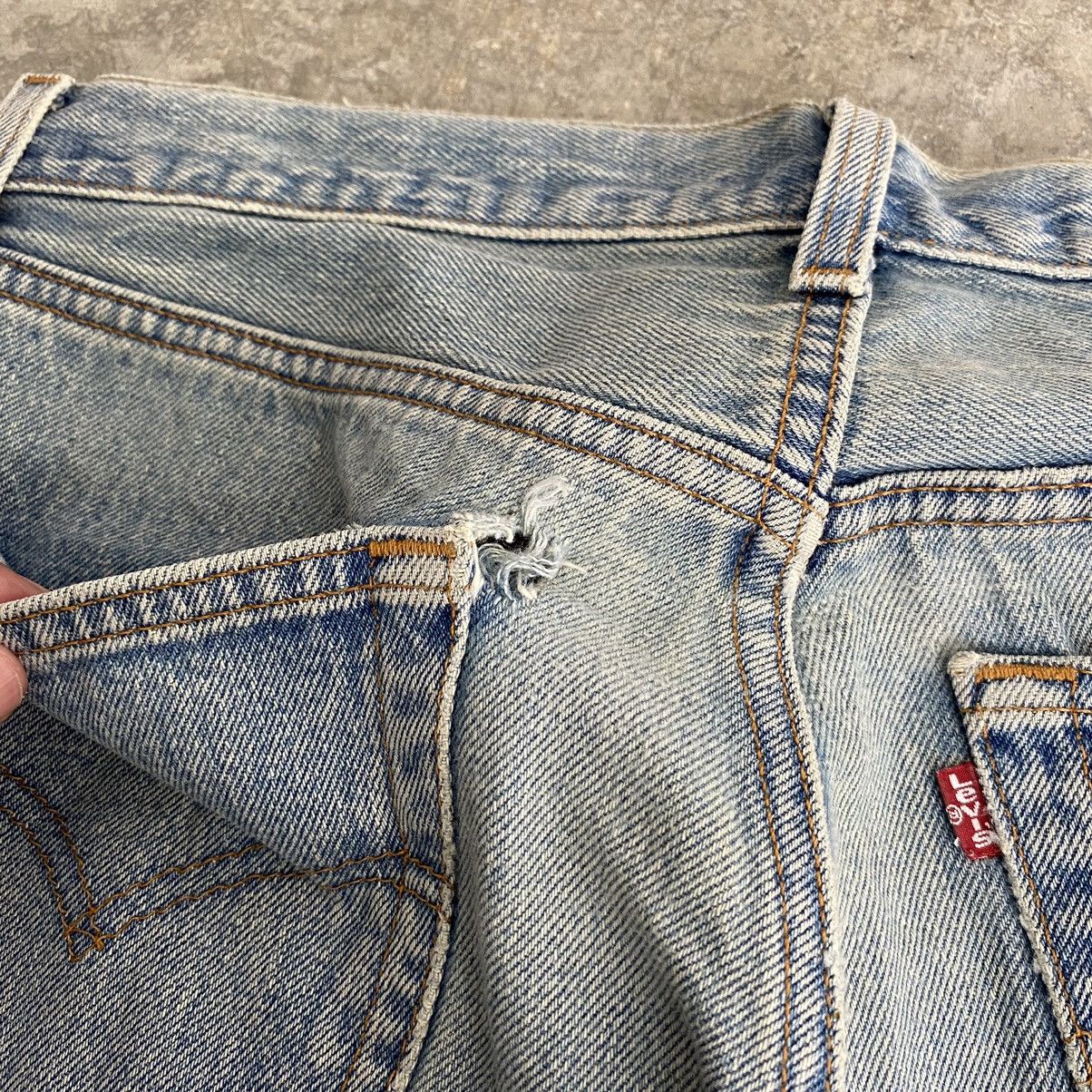 Levi's Size 31x30.5 VTG 90’s Levis 501xx Light Blue Jeans Size US 31 - 20 Thumbnail