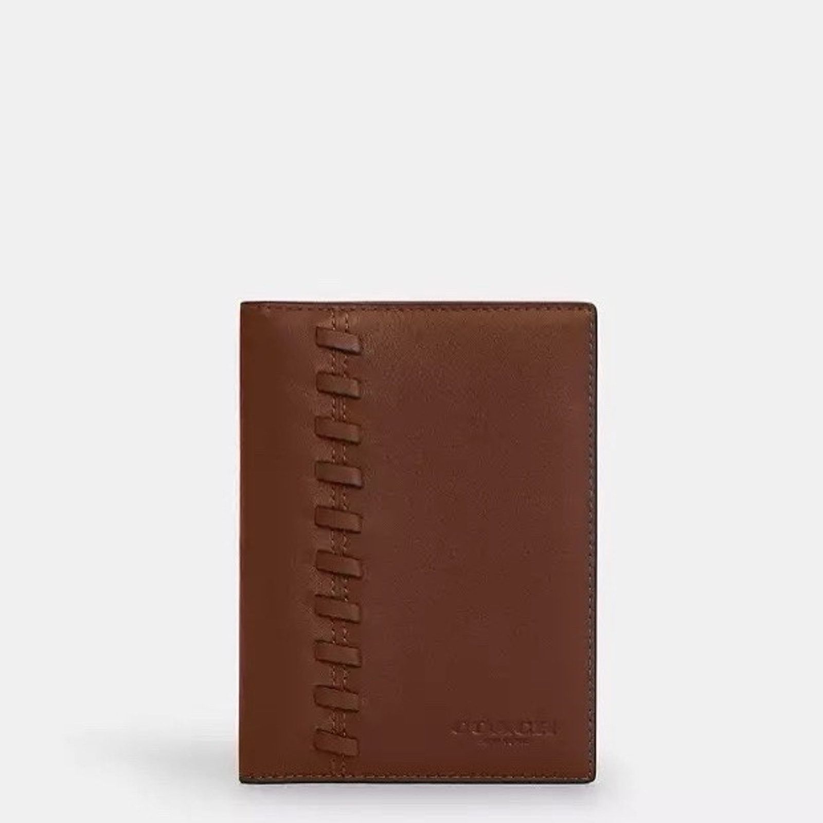 Coach NWT COACH CBE02 Passport Card Case Wallet Gunmetal/Saddle Size ONE SIZE - 5 Thumbnail