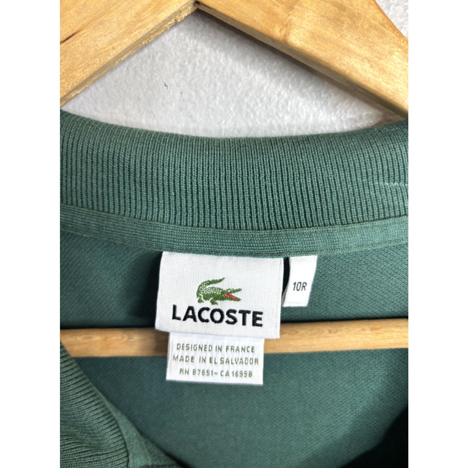 Lacoste Lacoste Polo Shirt Mens 3XL Green Croc Logo Pique Short Sleeve Casual Shirt Mens 3XL Green Croc Logo Polo Shirt Size US XXL / EU 58 / 5 - 4 Thumbnail