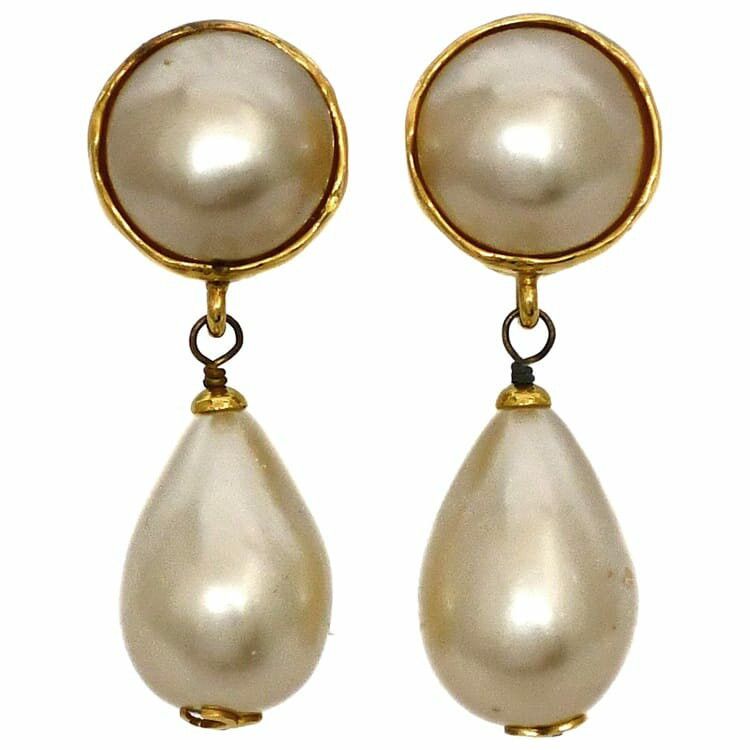 Chanel CHANEL Earrings Gold Plated Size ONE SIZE - 1 Thumbnail