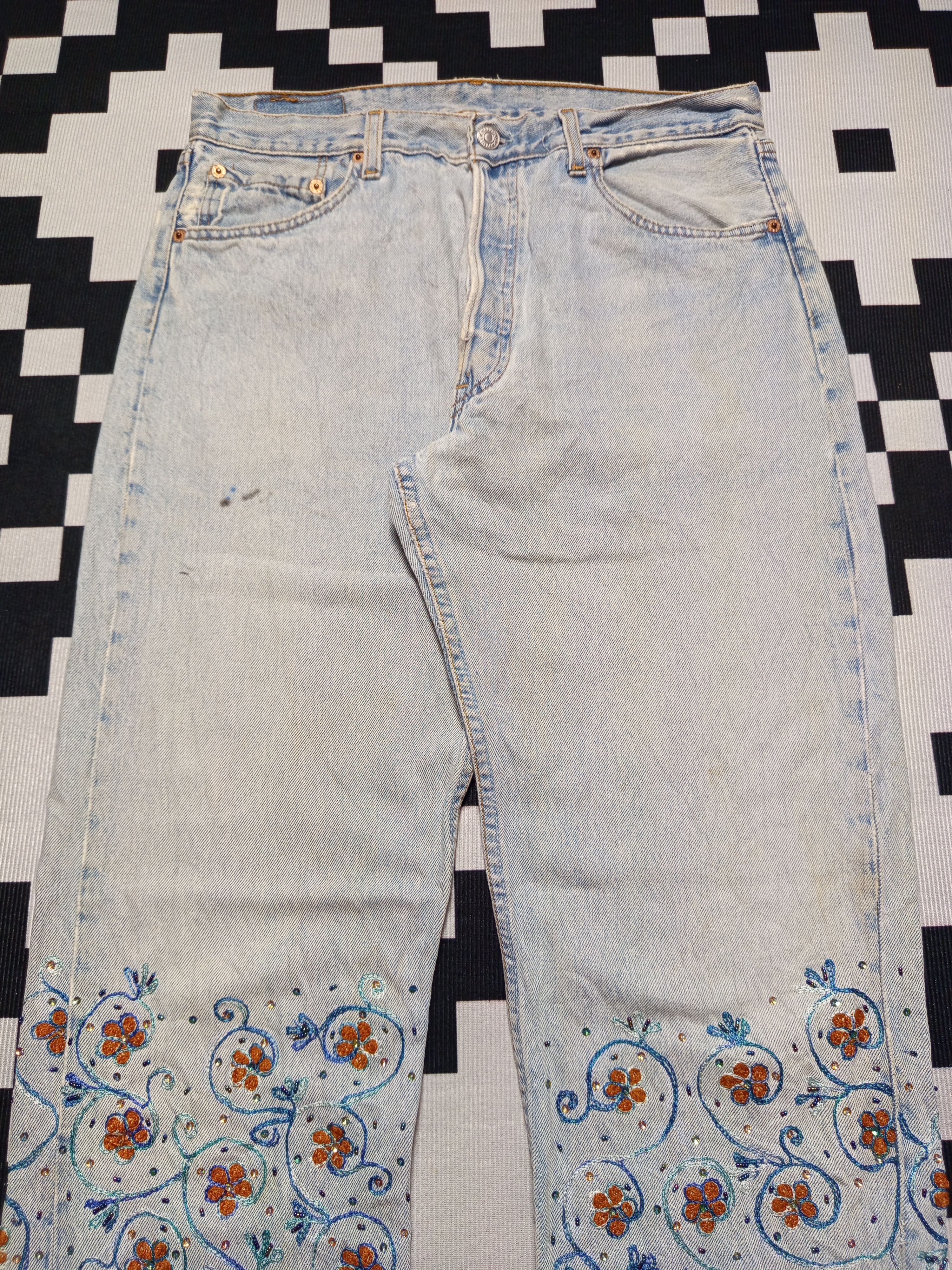 Hysteric Glamour × If Six Was Nine × Japanese Brand Vintage Levis 501 Custom Embroider Size US 32 / EU 48 - 5 Thumbnail