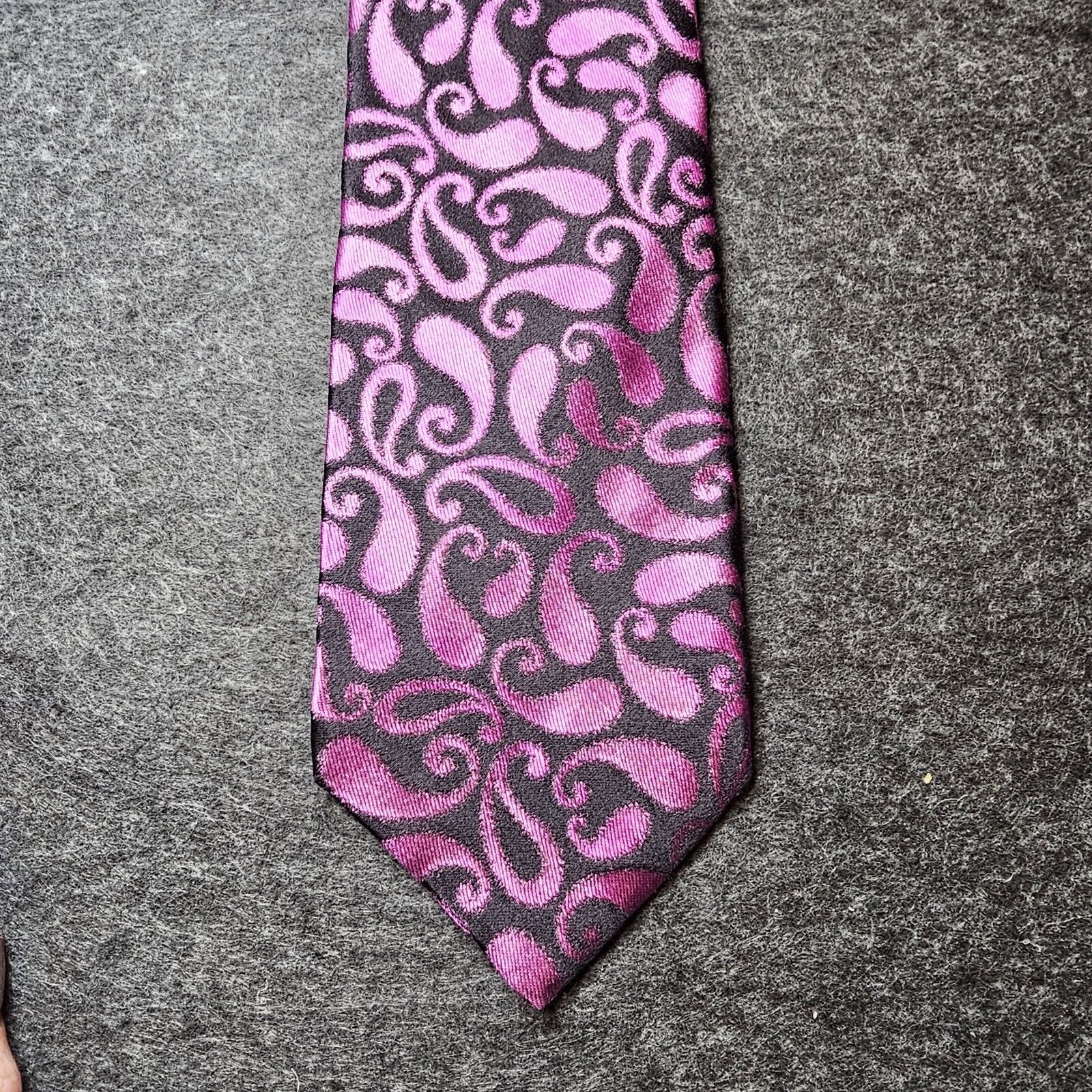 Ted Baker Ted Baker Tie Italian Silk Paisley Purple Designer London Size ONE SIZE - 6 Thumbnail