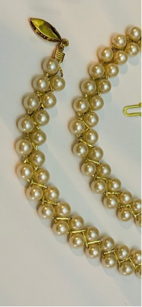 Other Avon faux pearl braided necklace white gold tone 16.5" Size ONE SIZE - 5 Thumbnail