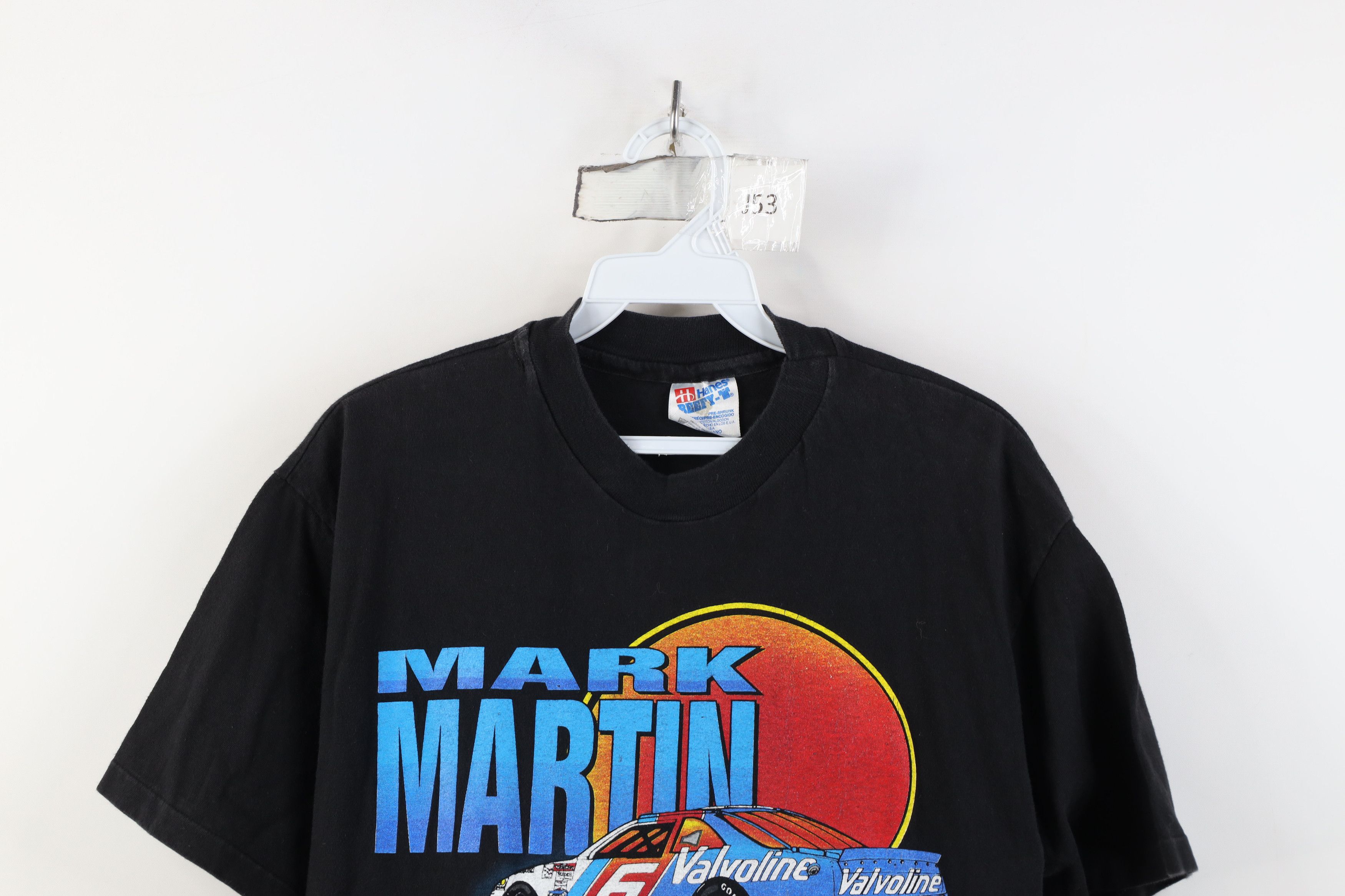 Vintage Vintage 90s NASCAR Mark Martin Racing T-Shirt Black USA Size US M / EU 48-50 / 2 - 2 Thumbnail