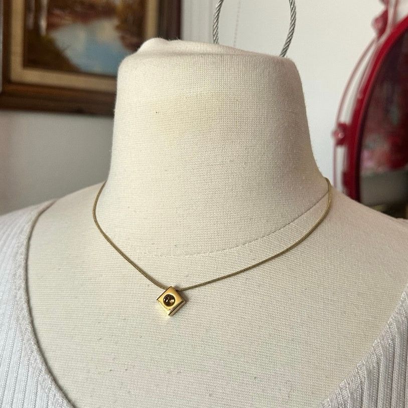 Other napier gold square chain pendant necklace Size ONE SIZE - 1 Thumbnail