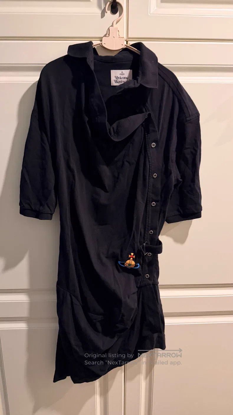 Vivienne Westwood Vivienne Westwood Black cotton asymmetric design drop shou Size M / US 6-8 / IT 42-44 - 1 Thumbnail
