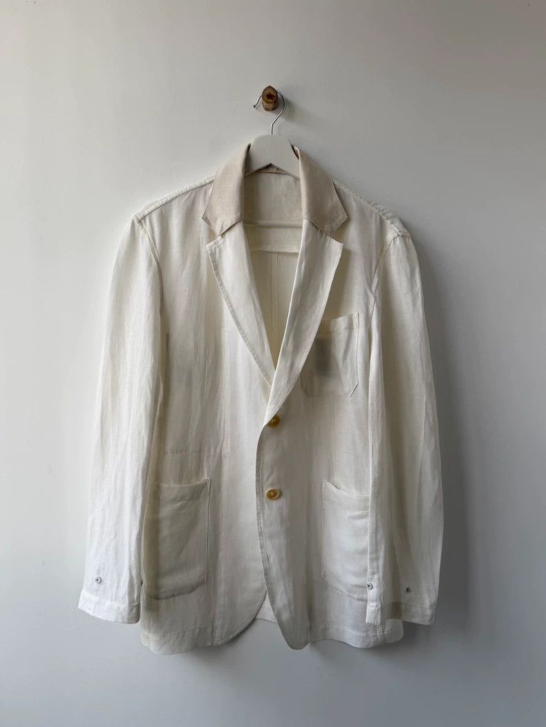 Yohji Yamamoto yohji yamamoto 09 SS Main Line Show Linen Jacket 2505-Nexta Size US M / EU 48-50 / 2 - 5 Thumbnail