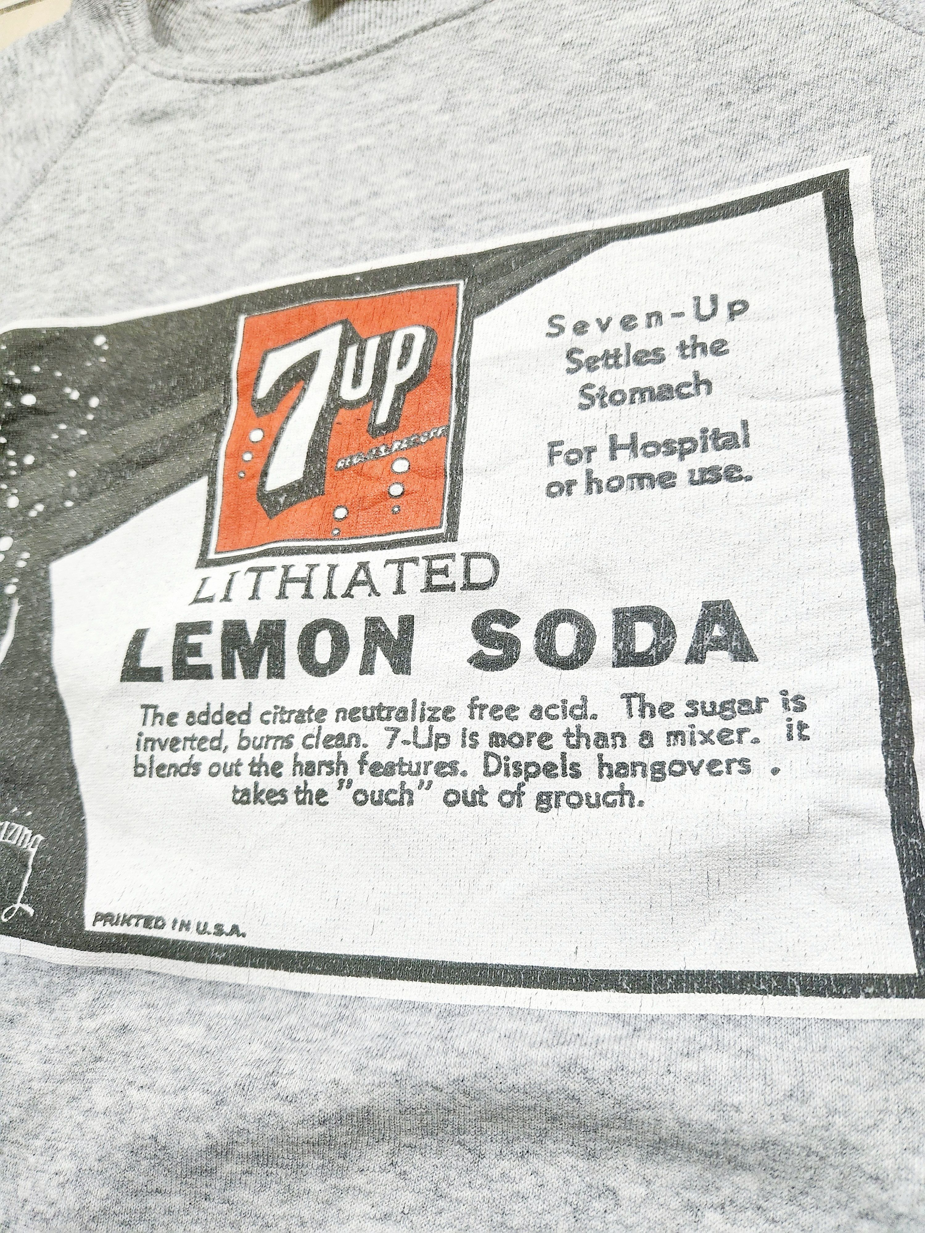 Vintage Vintage 7up Ads Grey Sweater Size US L / EU 52-54 / 3 - 6 Thumbnail