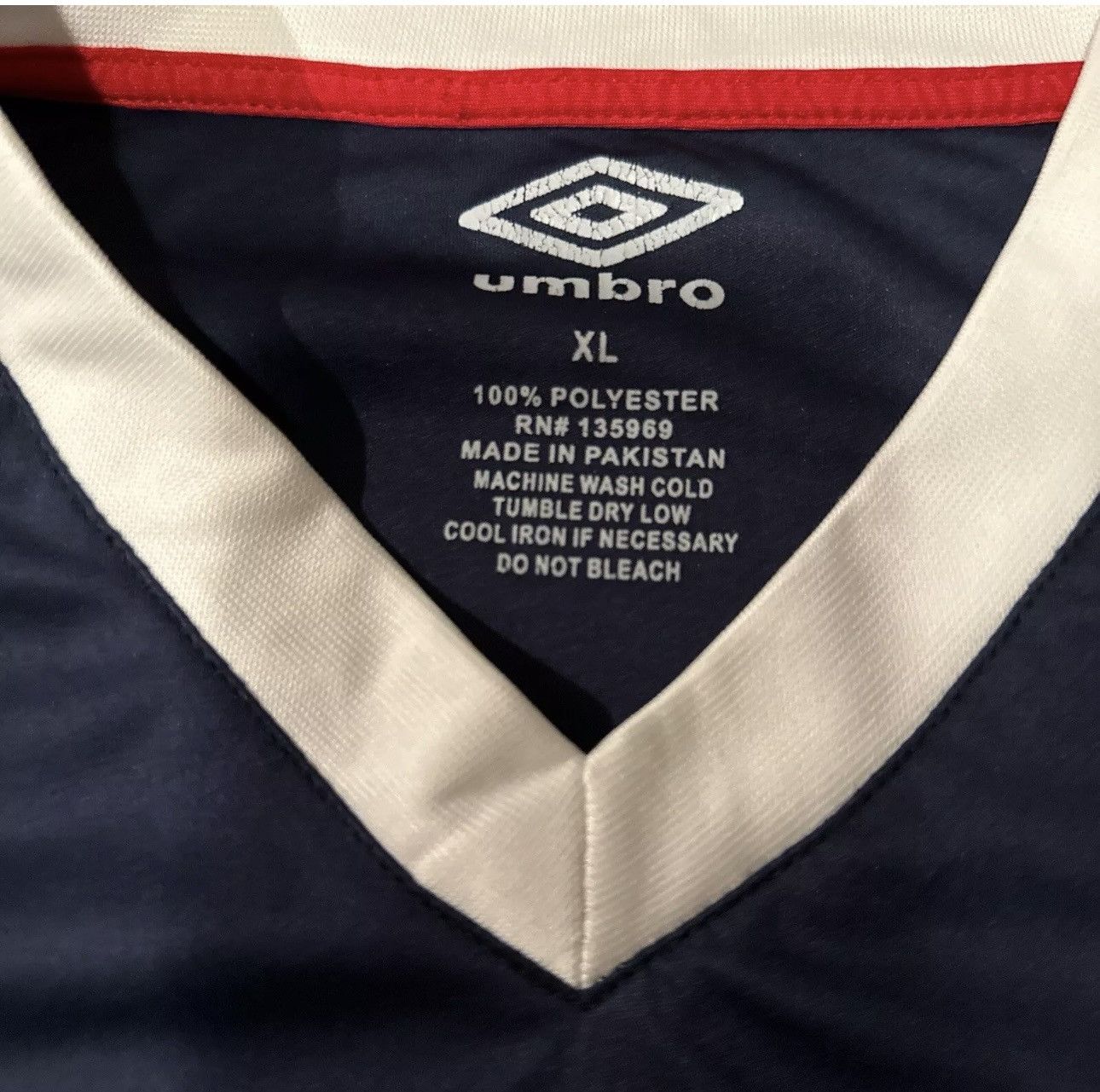 Umbro × Vintage Vintage 90s USA Navy Blue Shirt/Jersey Size US XL / EU 56 / 4 - 5 Thumbnail