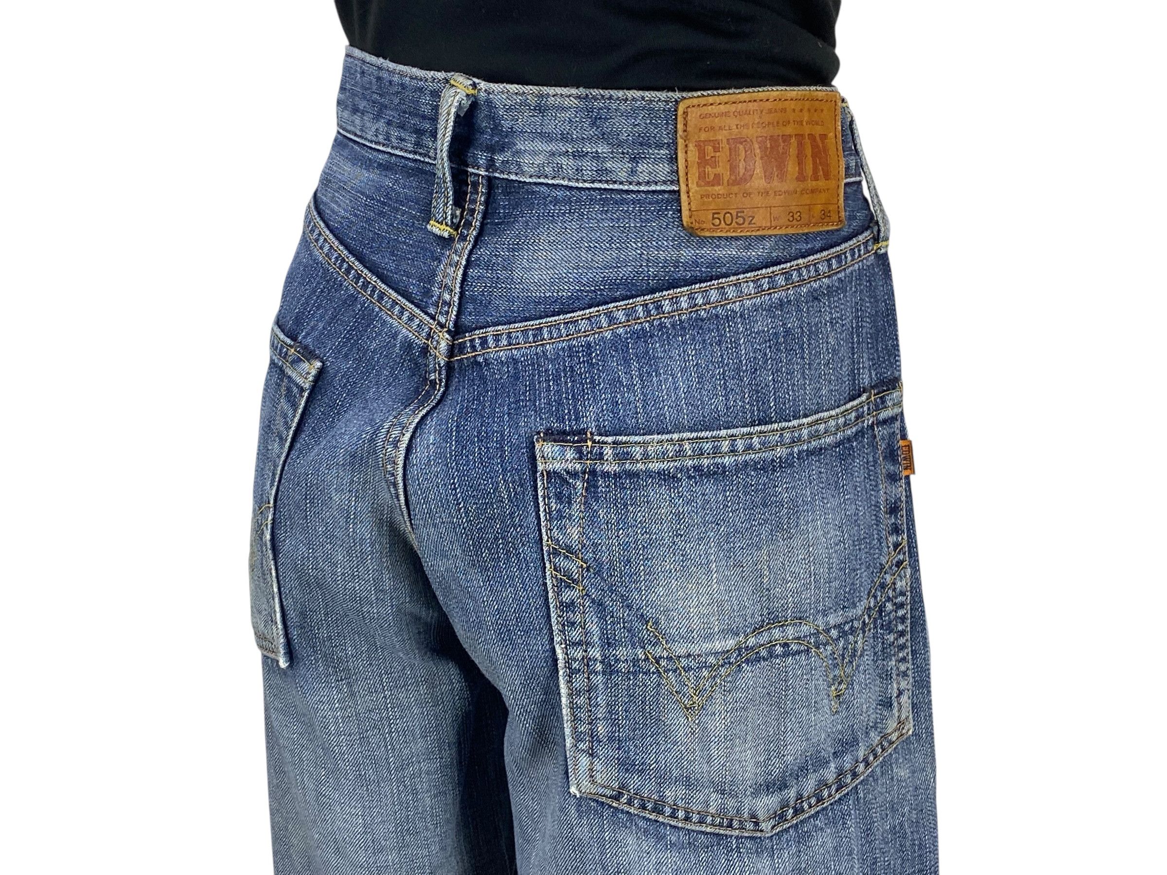 Edwin Edwin Selvedge Denim Jeans Distressed Selvedge Pants Japan Size US 32 / EU 48 - 7 Thumbnail