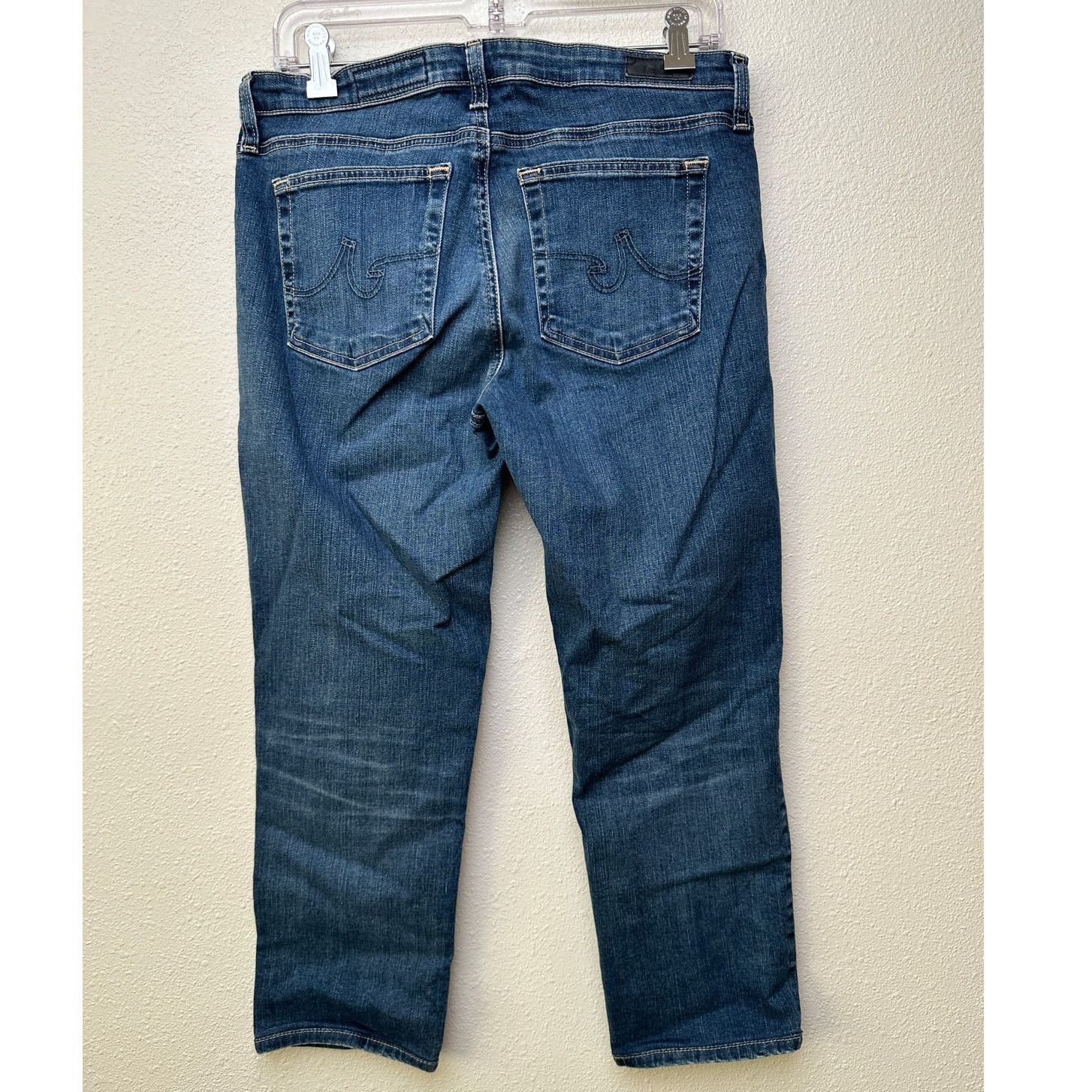 AG Adriano Goldschmied AG Adriano Goldschmied Prima Cigarette Leg Jean Med Wash 31R Size 31" - 4 Thumbnail