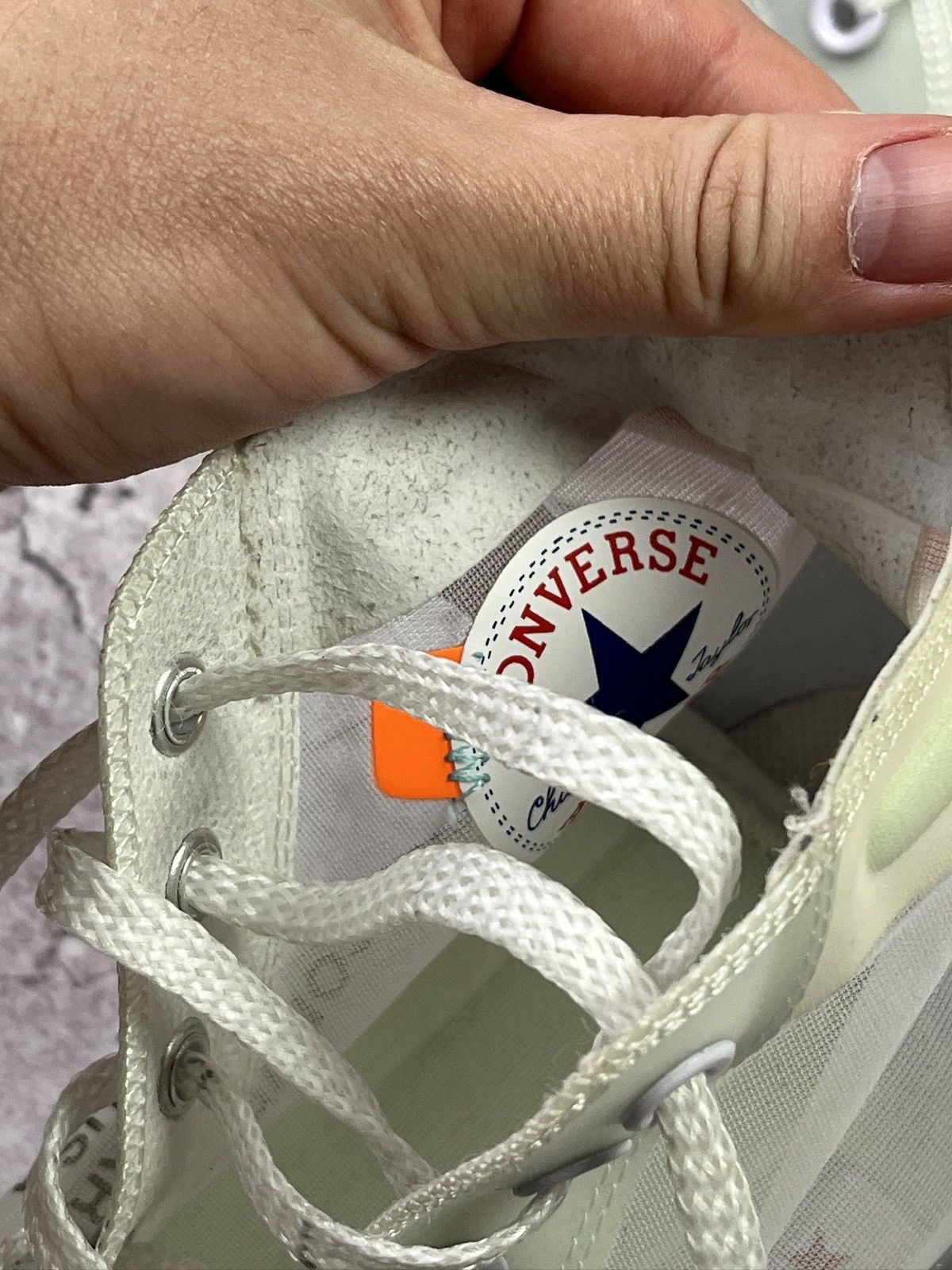 Converse × Off-White Off-White x Converse Chuck Taylor 70 Vulcanized Virgil Abloh Size US 9.5 / EU 42-43 - 12 Thumbnail