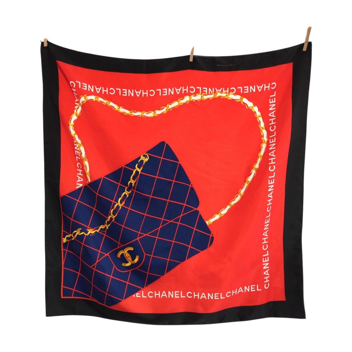 Chanel Chanel Chanel Silk Scarf Textile Scarf DUTY FREE for USA Size ONE SIZE - 1 Thumbnail