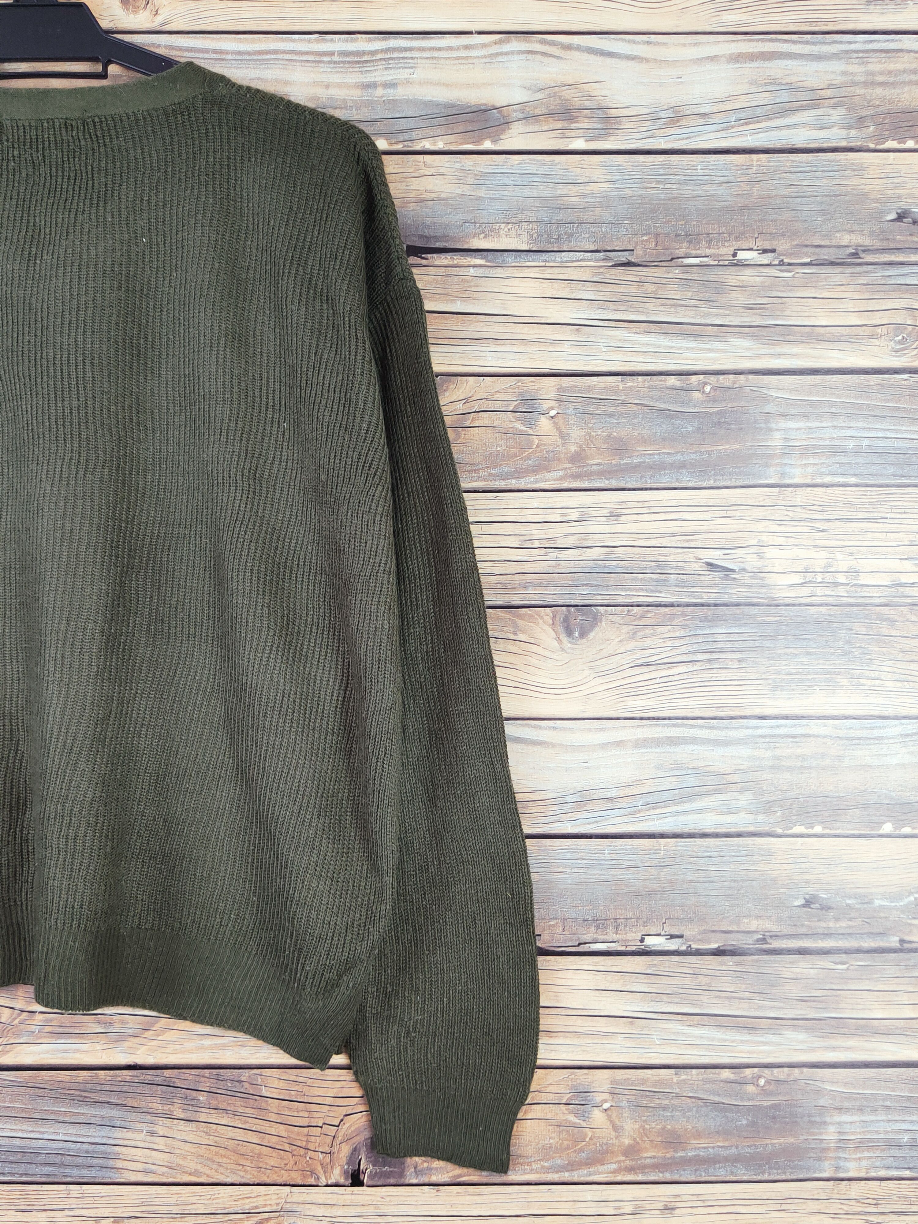 Homespun Knitwear Browny Olive Knitwear Sweatshirts #W988 Size US L / EU 52-54 / 3 - 9 Thumbnail