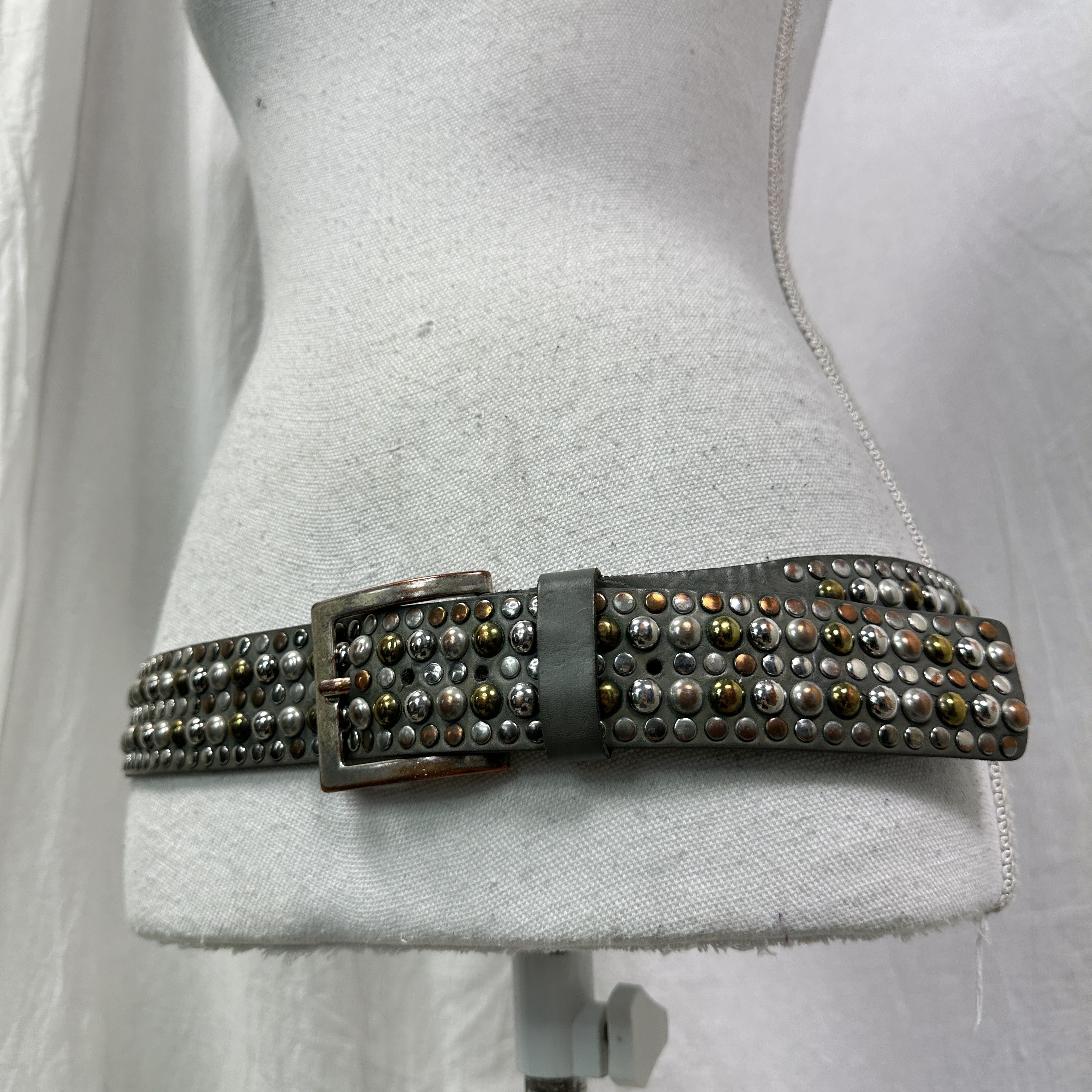 Vintage Vintage Avant Garde Grunge Leather Belt Y2K Size ONE SIZE - 6 Thumbnail