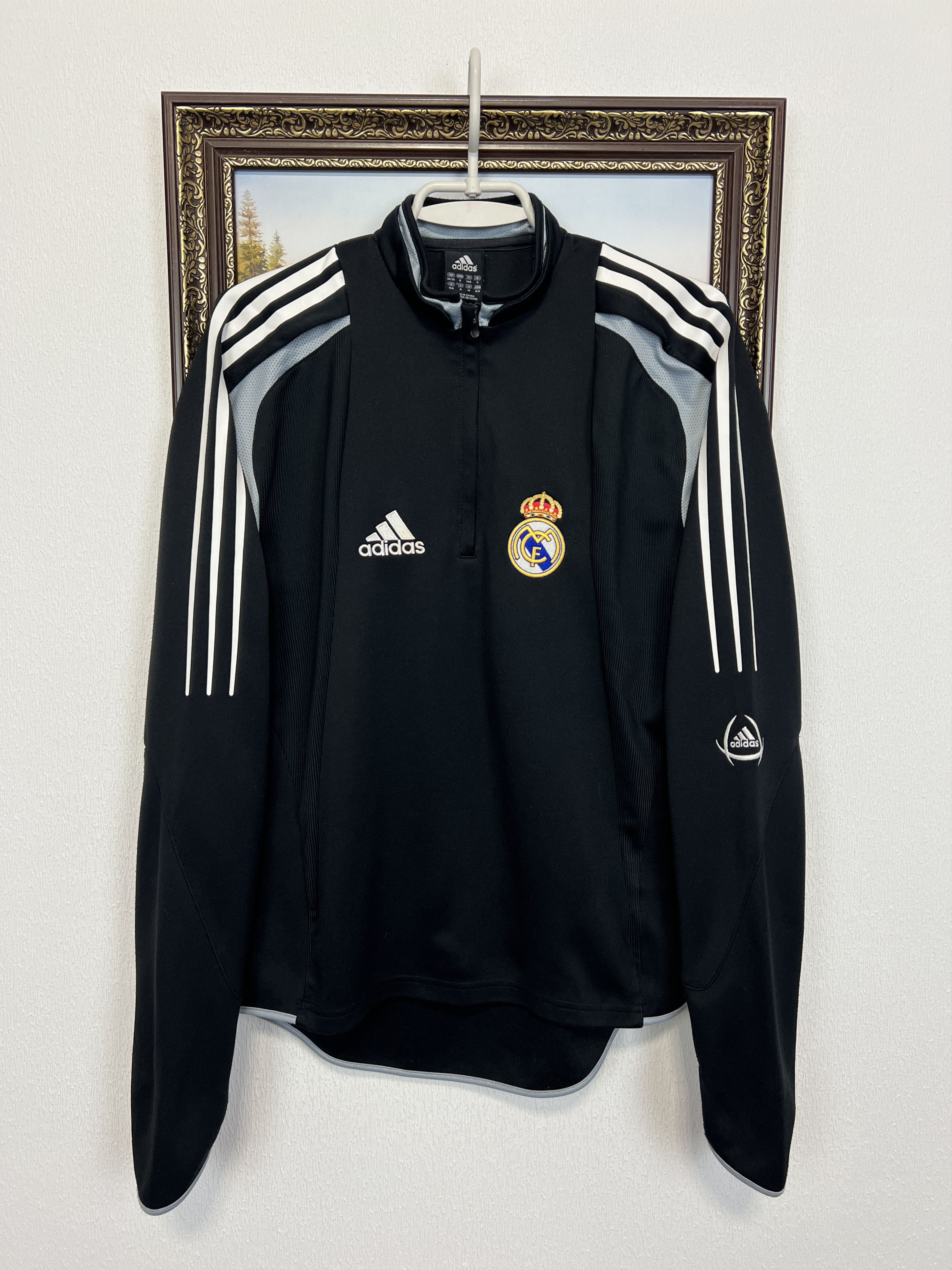 Adidas Vintage Real Madrid Football Train Jacket Soccer Sweatshirt Size US S / EU 44-46 / 1 - 1 Thumbnail