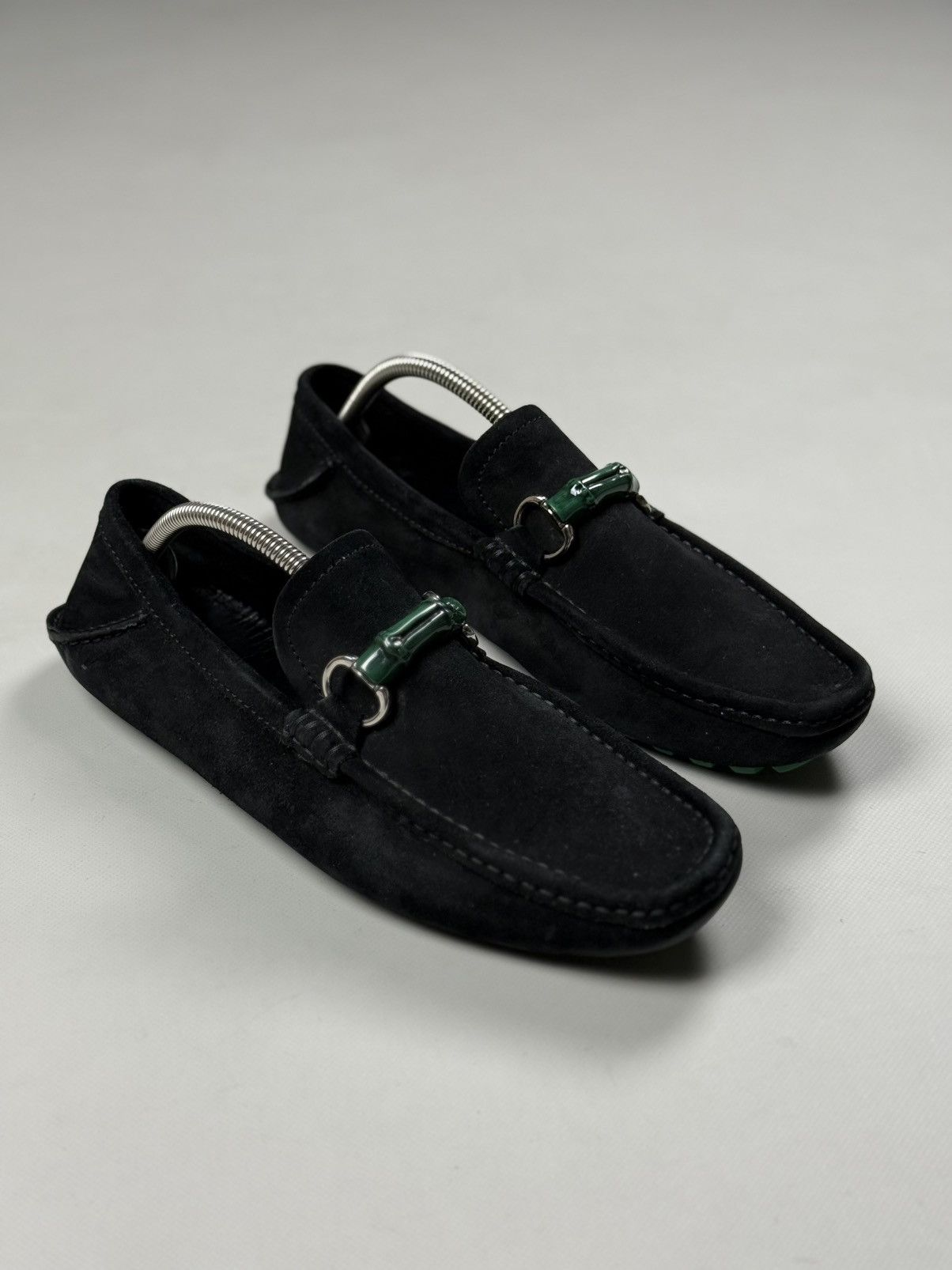 Gucci Gucci Bamboo Horsebit Suede Classic Formal Loafers Shoes Size US 8.5 / EU 41-42 - 3 Thumbnail