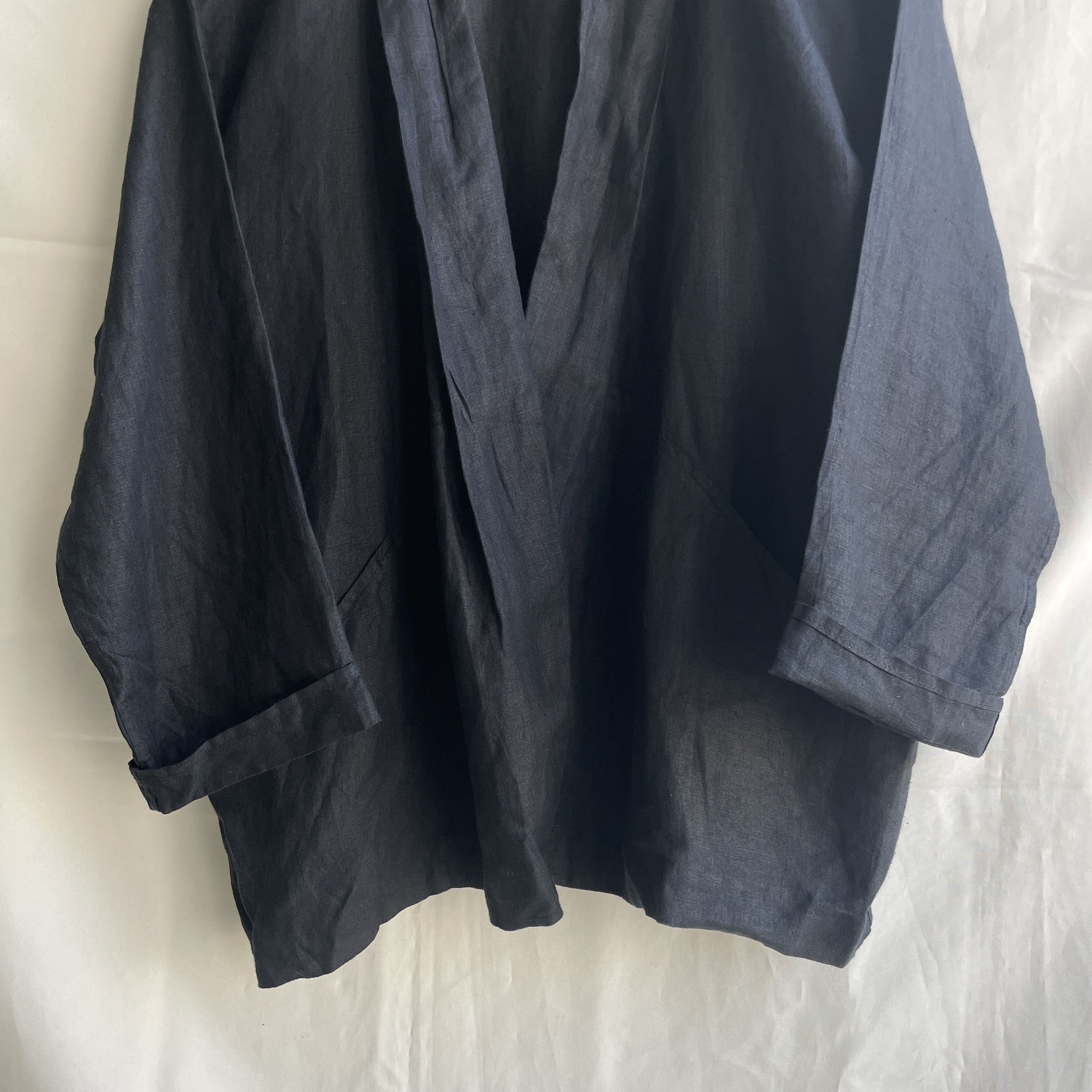 Chiara Boni Chiara Boni Linen Open Front Kimono Cardigan Size IT 42 Size M / US 6-8 / IT 42-44 - 5 Thumbnail
