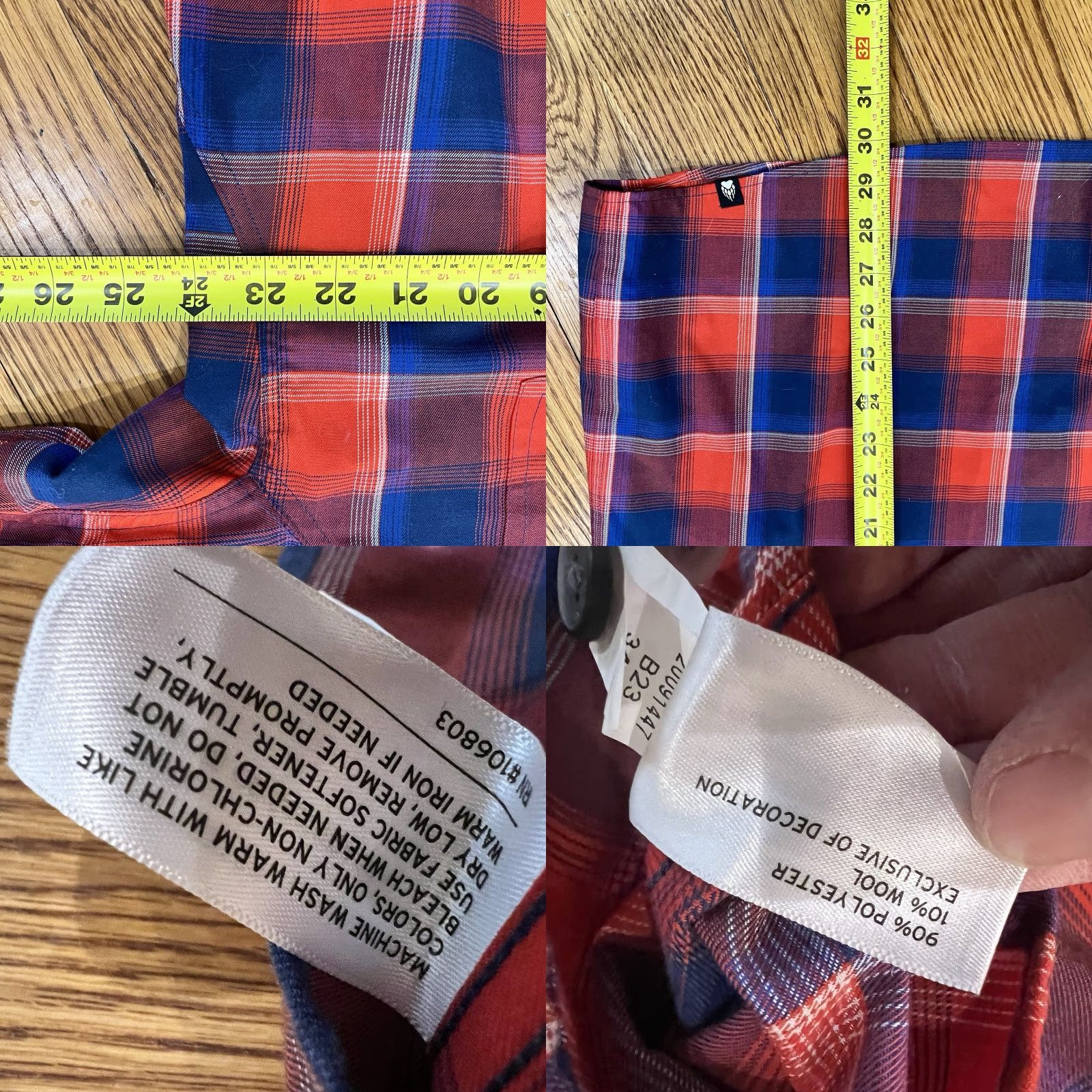 Vintage Duluth Men’s AKHG Standard Fit Red Button-Down Plaid Shirt XL NWT Size US XL / EU 56 / 4 - 8 Thumbnail