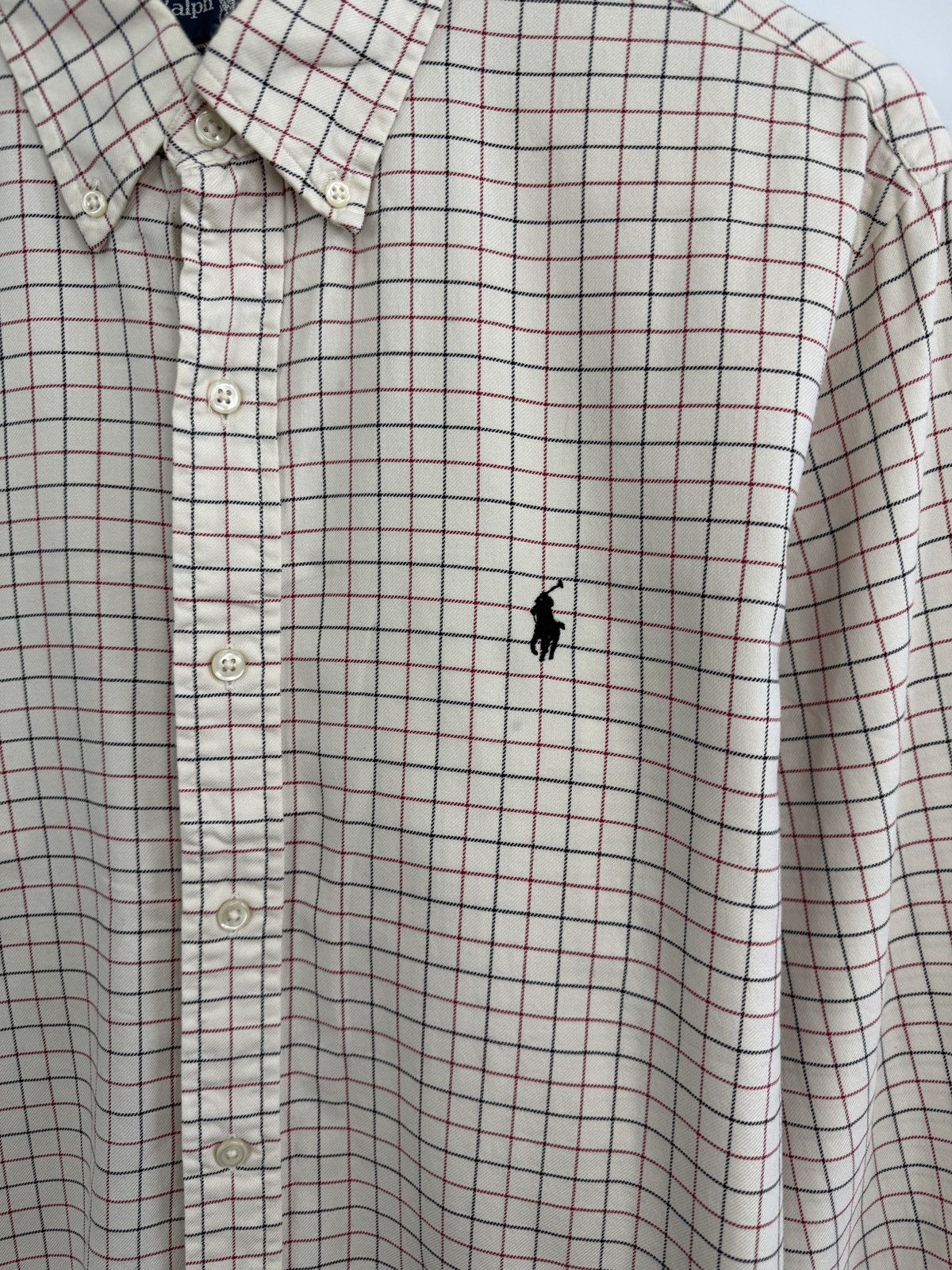 Polo Ralph Lauren 🇺🇸 Vintage 90s Ralph Lauren Flannel Custom Fit Shirt Retro Size US L / EU 52-54 / 3 - 4 Thumbnail