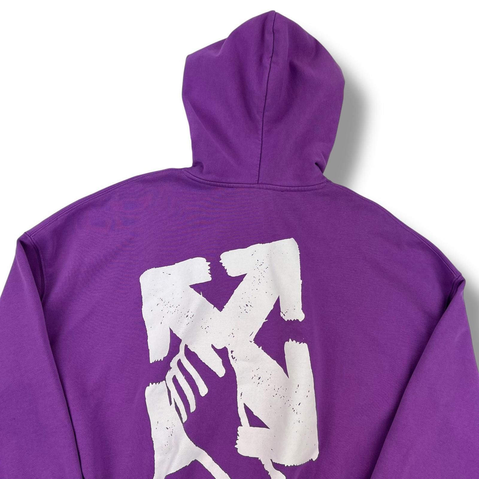 Off-White Off-White Hand Arrows Purple Hoodie Size US S / EU 44-46 / 1 - 1 Thumbnail