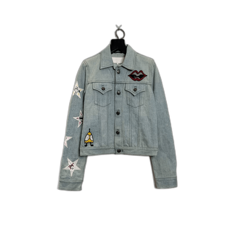 Chrome Hearts Hand-painted Chrome Hearts Denim Jacket Size M / US 6-8 / IT 42-44 - 1 Thumbnail