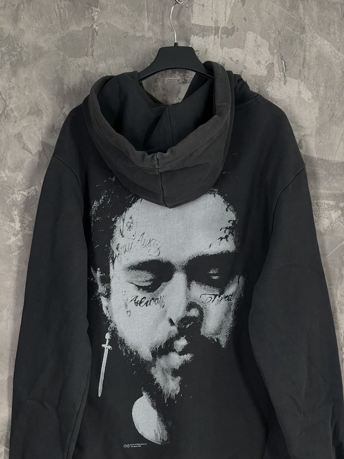 POST&CO × Rap Tees Post Malone Big Logo Hype Portrait Rare Hoodie Size US M / EU 48-50 / 2 - 9 Thumbnail