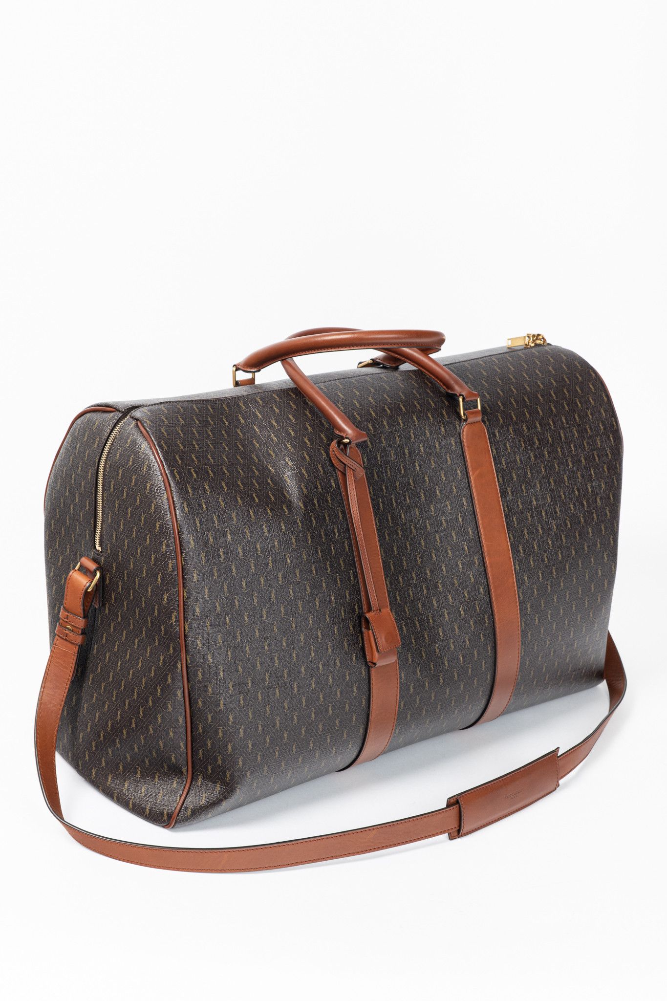 Saint Laurent Paris Saint Laurent Le Monogramme 72H Cassandre Canvas Duffle Size ONE SIZE - 6 Thumbnail