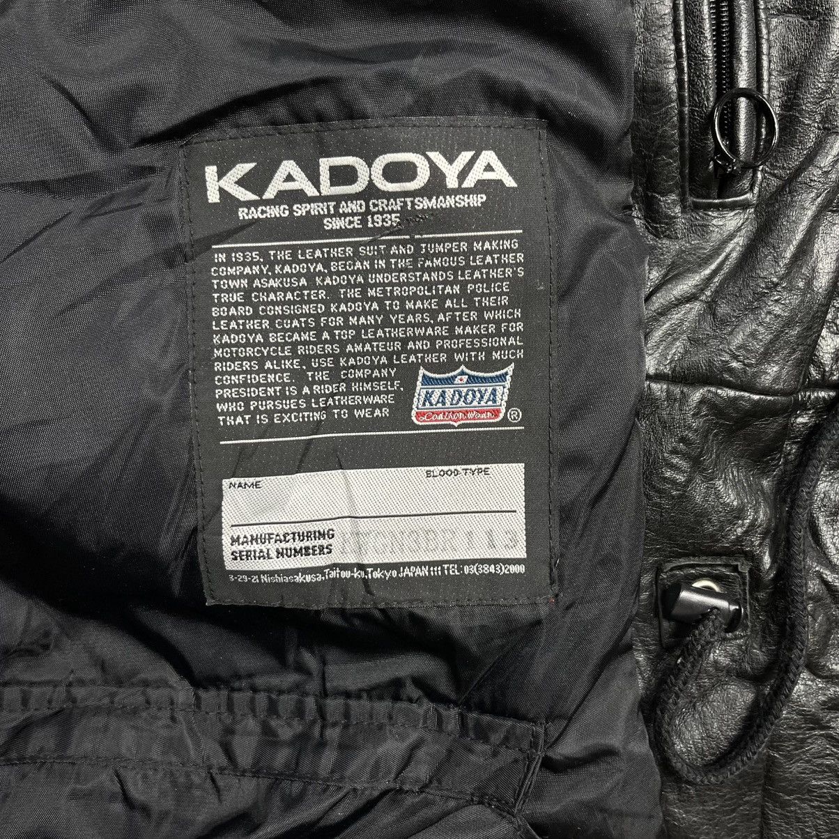 Japanese Brand × Kadoya Kadoya N-3B thinsulate rider leather jacket Size US L / EU 52-54 / 3 - 16 Thumbnail