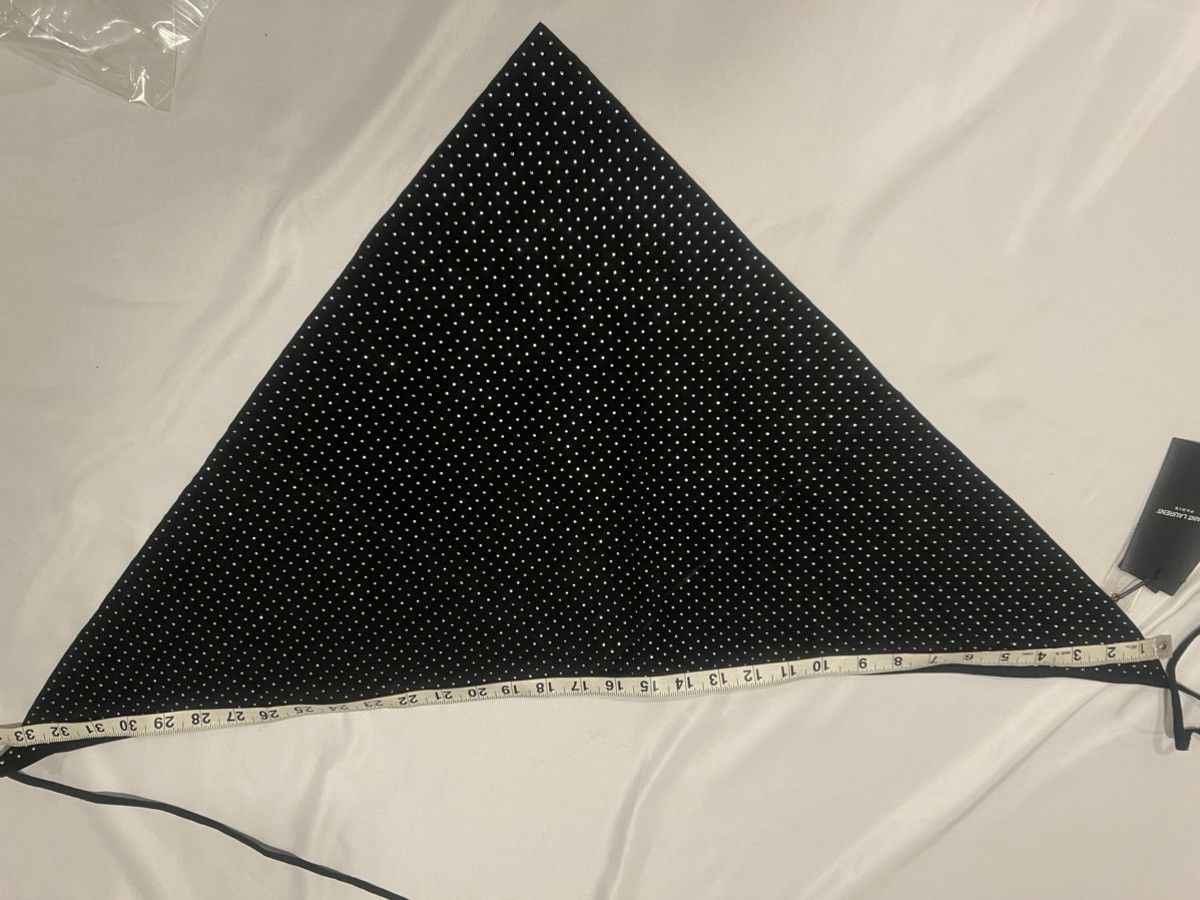 Saint Laurent Paris Saint Laurent suede triangle dotted scarf. $1500 Size ONE SIZE - 7 Thumbnail