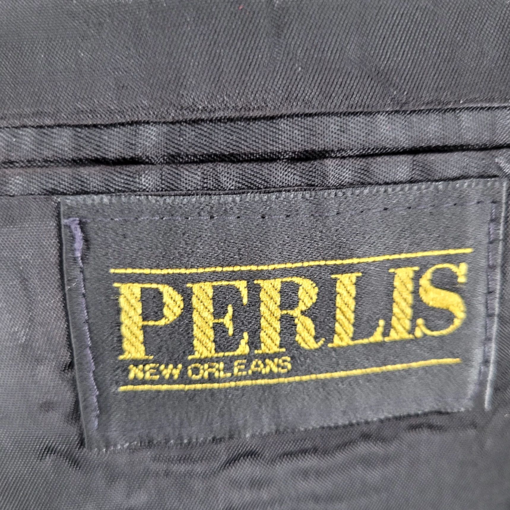 Vintage VINTAGE Perlis Men’s Grey Wool Blazer Suit Coat Size 42 Classic Two-Button Notch Vented Size 42R - 3 Thumbnail